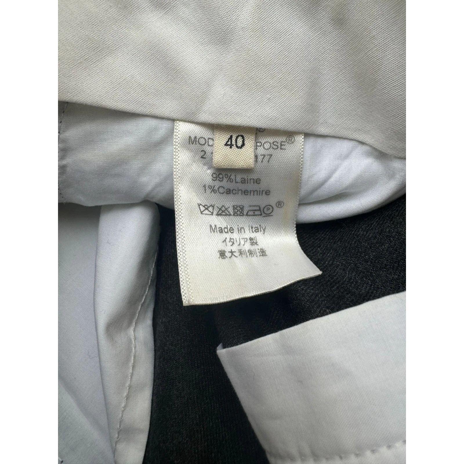Celine Phoebe Philo Grey Wool Cashmere Wide Pants Size 28" / US 6 / IT 42 - 5 Thumbnail