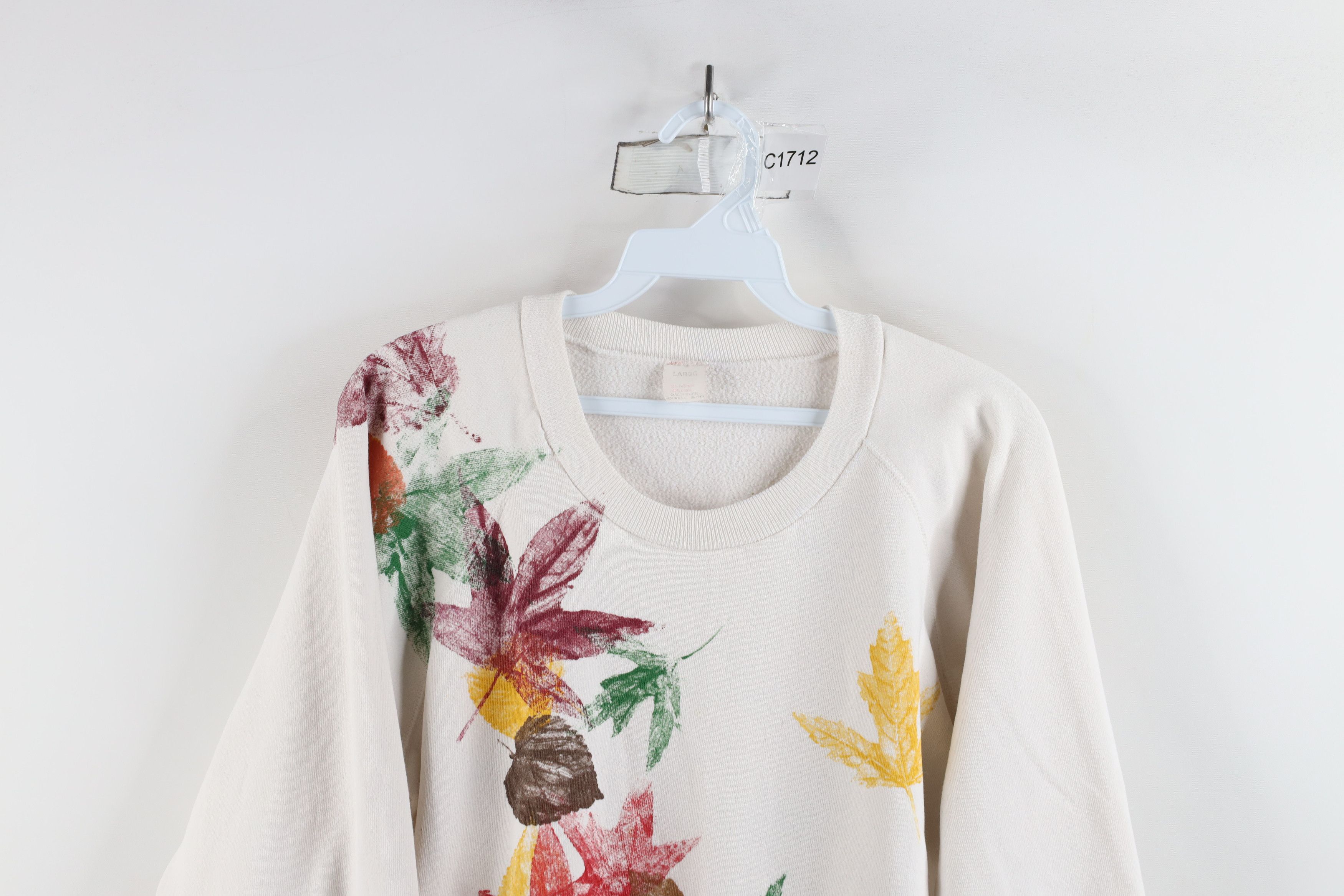 Vintage Vintage 70s 80s Streetwear Nature Leaf Sweatshirt USA Size L / US 10 / IT 46 - 2 Thumbnail