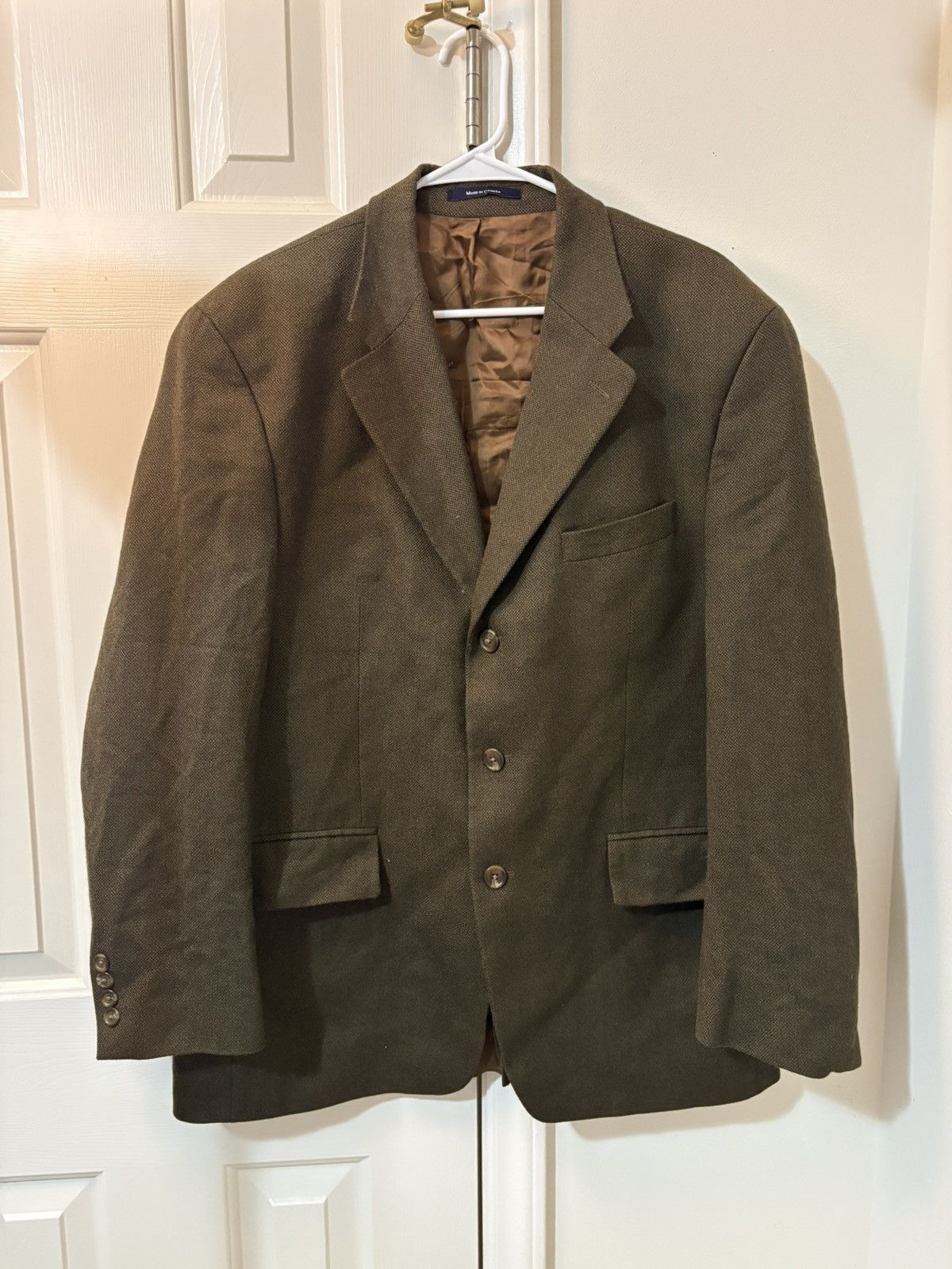 Chaps Ralph Lauren 🔥Vintage Chaps Ralph Lauren Blazer Green Sport Coat Jacket🔥 Size 42L - 1 Thumbnail