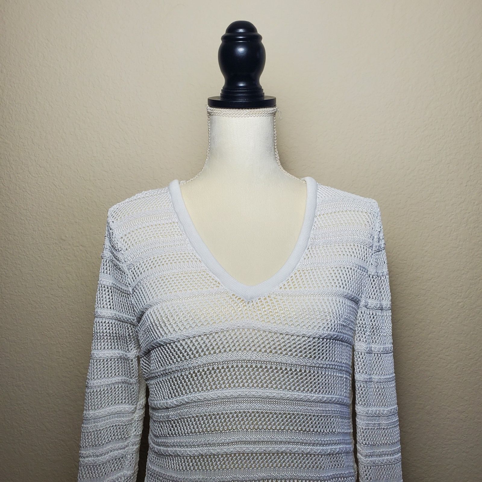 Rag & Bone Rag & Bone White V-Neck Top Medium Size M / US 6-8 / IT 42-44 - 5 Thumbnail