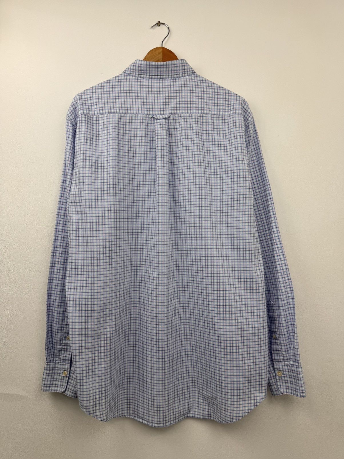 Gant Gant Men Button Up Shirt Blue Pink Check Size L Size US L / EU 52-54 / 3 - 10 Thumbnail