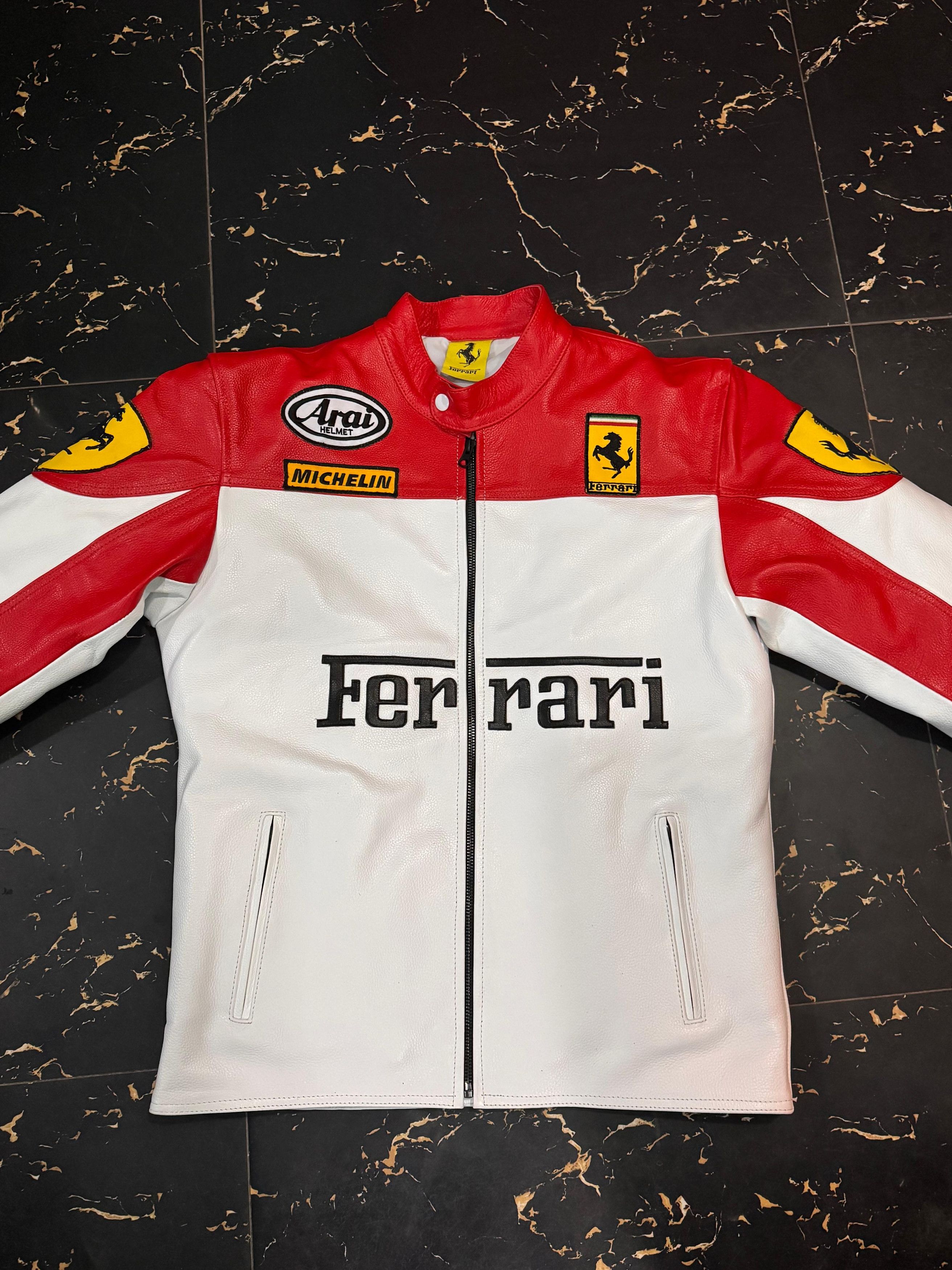 Ferrari × Vintage Vintage Ferrari Leather Jacket Size US M / EU 48-50 / 2 - 1 Thumbnail