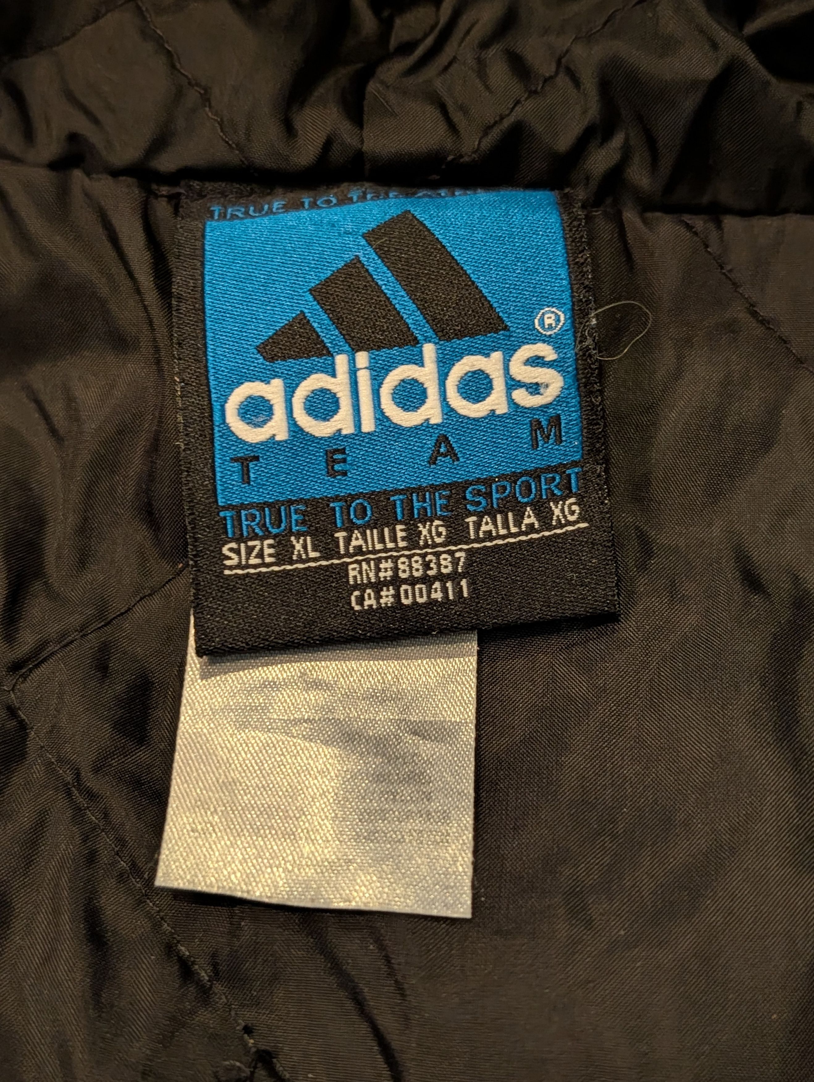 Adidas Vintage 90s Adidas Big Logo Striped Windbreaker Jacket Size US XL / EU 56 / 4 - 8 Thumbnail