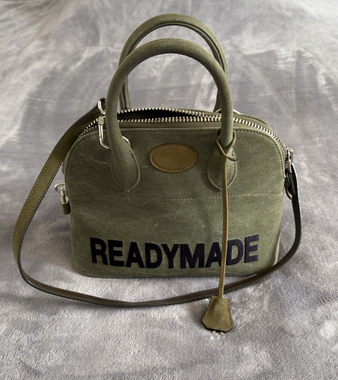 READYMADE READYMADE Daily Bag Canvas Olive Handmade Japan Size 36 - 1 Thumbnail