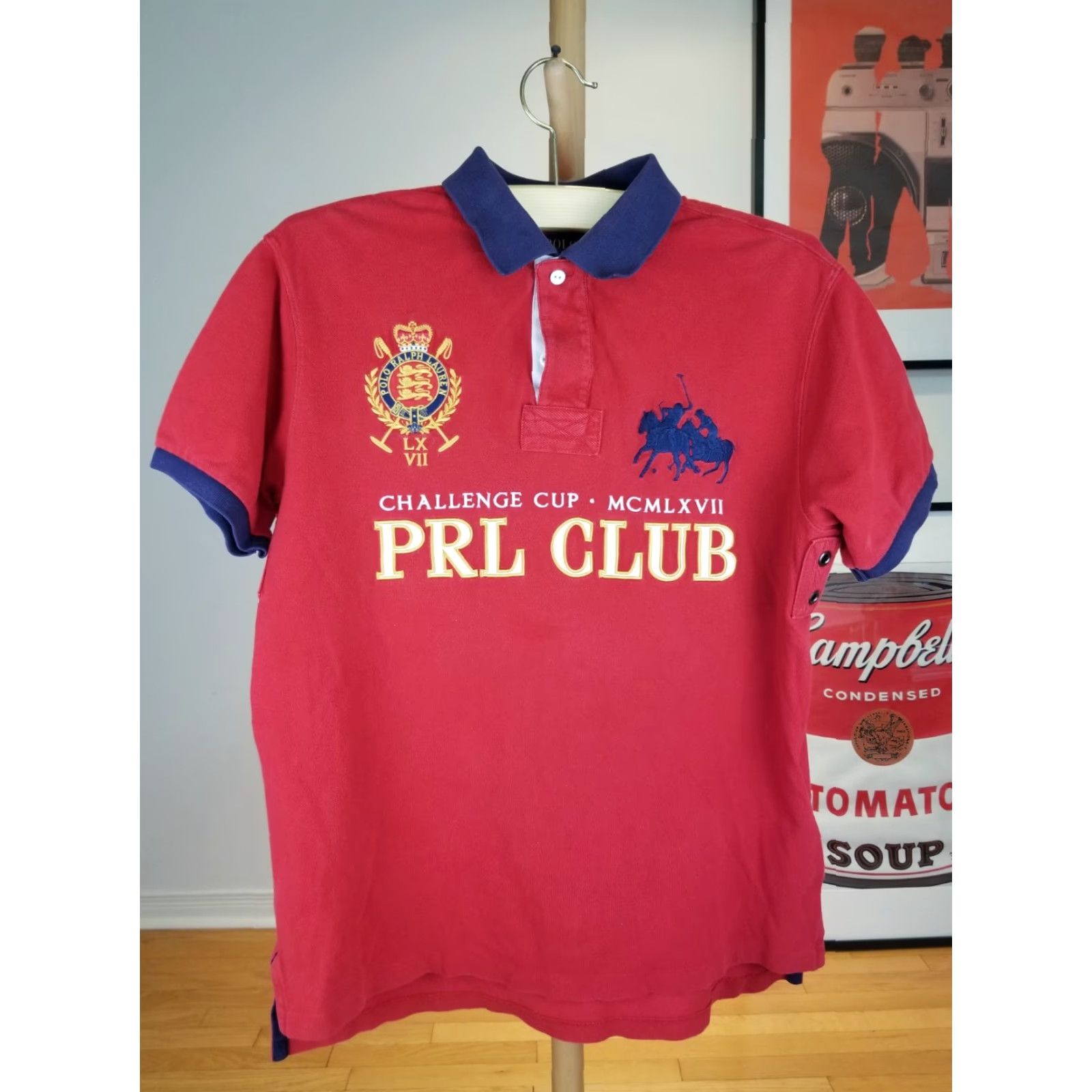 Ralph Lauren VINTAGE Ralph Lauren POLO PRL CLUB SHORT SLEEVE RED POLO SHIRT SZ LARGE Men Regular Shirt Clothing Size US L / EU 52-54 / 3 - 2 Thumbnail