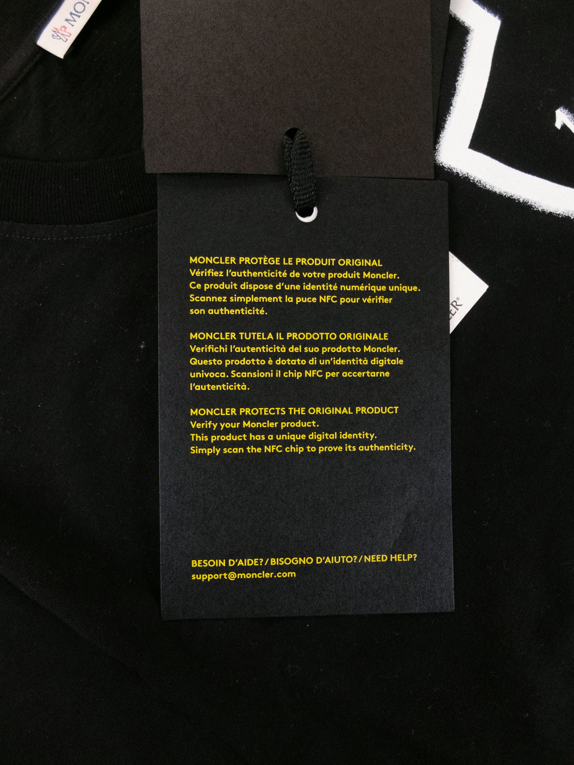 Moncler MONCLER Genius 6 x Alyx black logo print t-shirt Medium Size US M / EU 48-50 / 2 - 8 Thumbnail