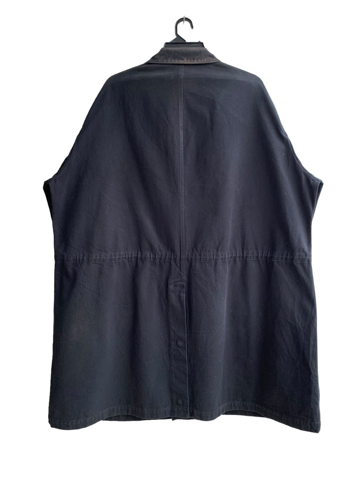 Yohji Yamamoto 🔥Rare Vintage Ys Yohji Yamamoto Long Coat Cotton Black Man Size US M / EU 48-50 / 2 - 3 Thumbnail