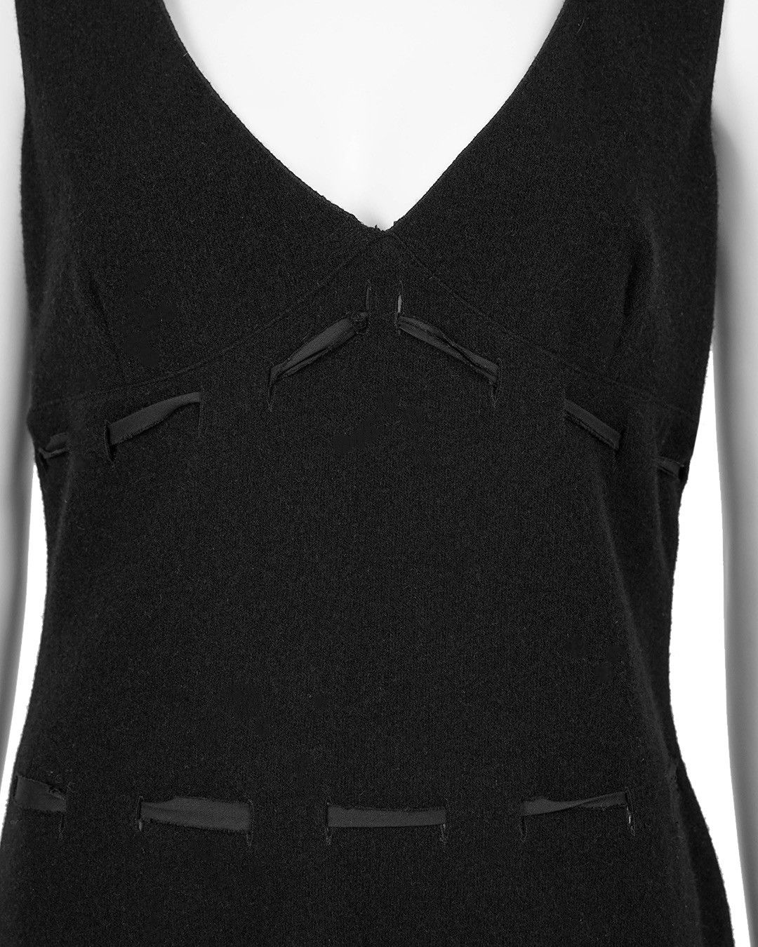 Miu Miu Miu Miu F/W1996 Black Wool Dress Size M / US 6-8 / IT 42-44 - 7 Thumbnail