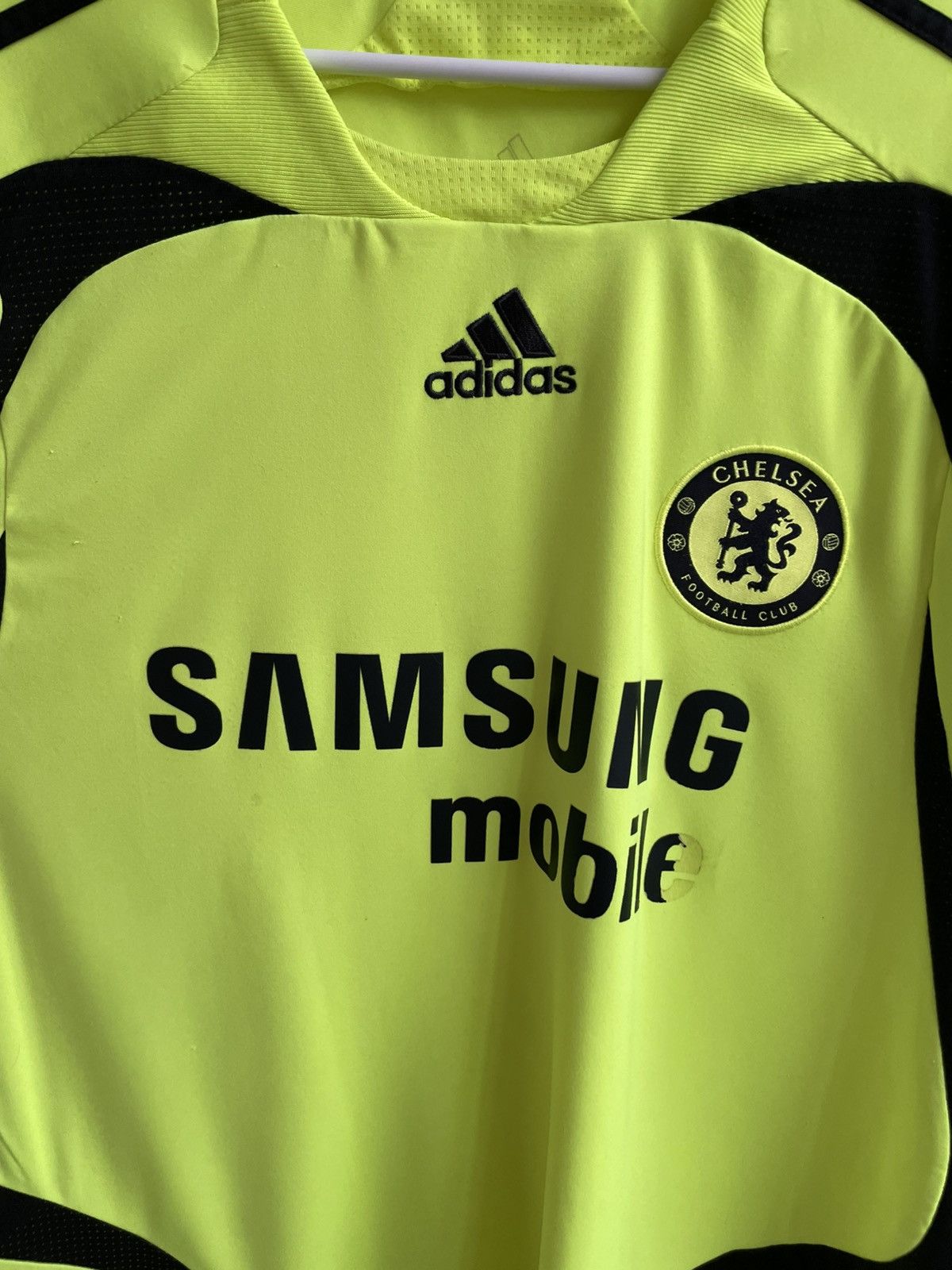 Vintage CHELSEA 2007 2008 AWAY Football Shirt Soccer Jersey Adidas Size US XL / EU 56 / 4 - 6 Thumbnail