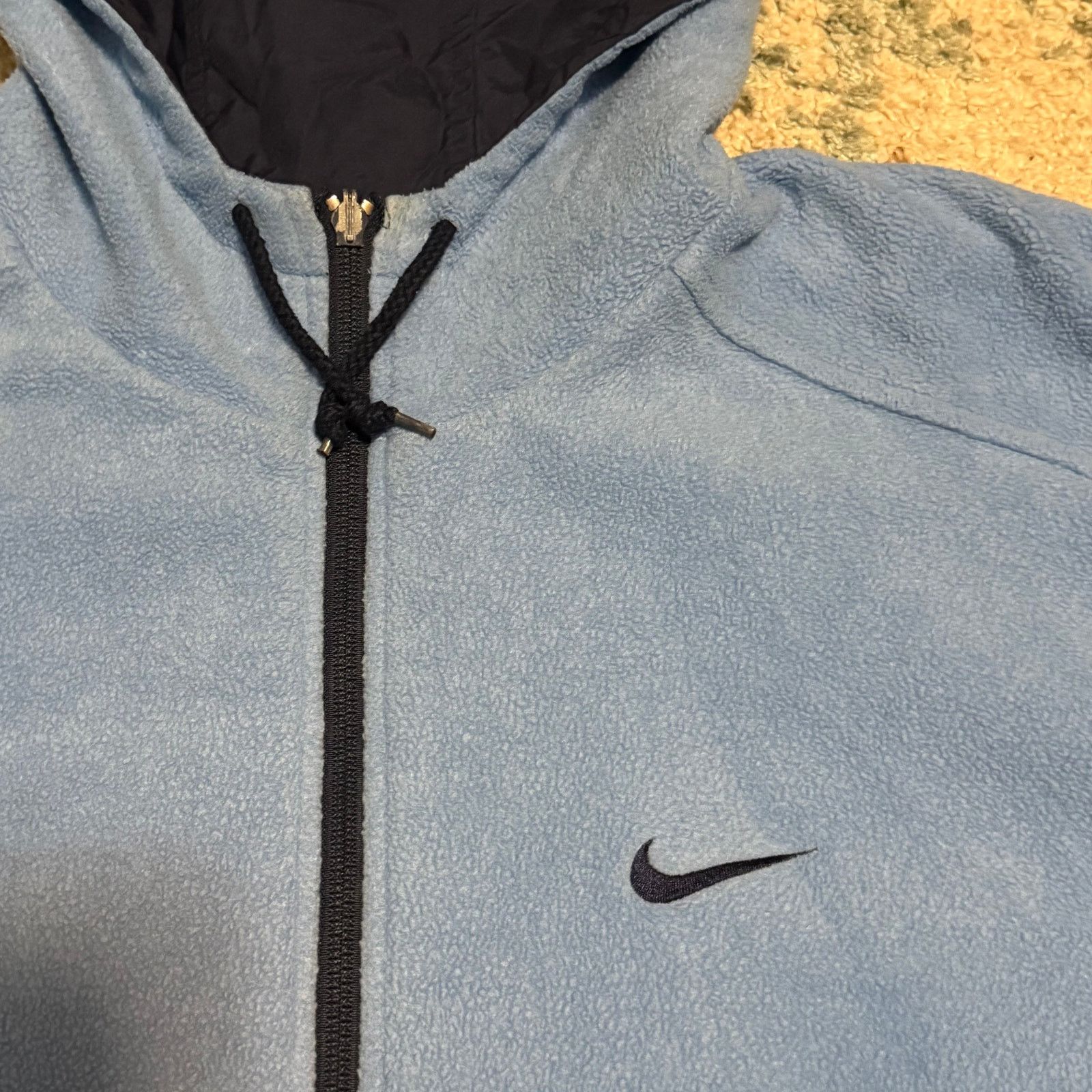 Nike × Vintage Vintage Nike Reversible Jacket Size XL Fleece Navy/Blue Y2K Size US XL / EU 56 / 4 - 8 Thumbnail