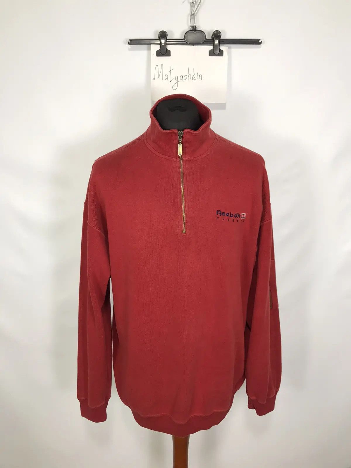 Reebok × Vintage Vintage Reebok classic 1/4 zip jumper size XL Size US XL / EU 56 / 4 - 1 Thumbnail
