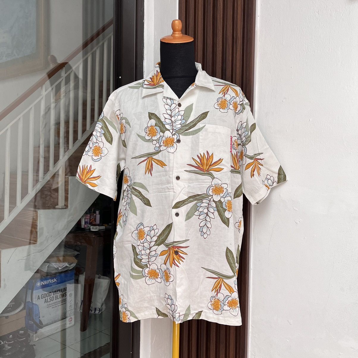 Japanese Brand Hawaiian Shirt Mango House Made In Japan 100% Cotton Size US L / EU 52-54 / 3 - 1 Thumbnail