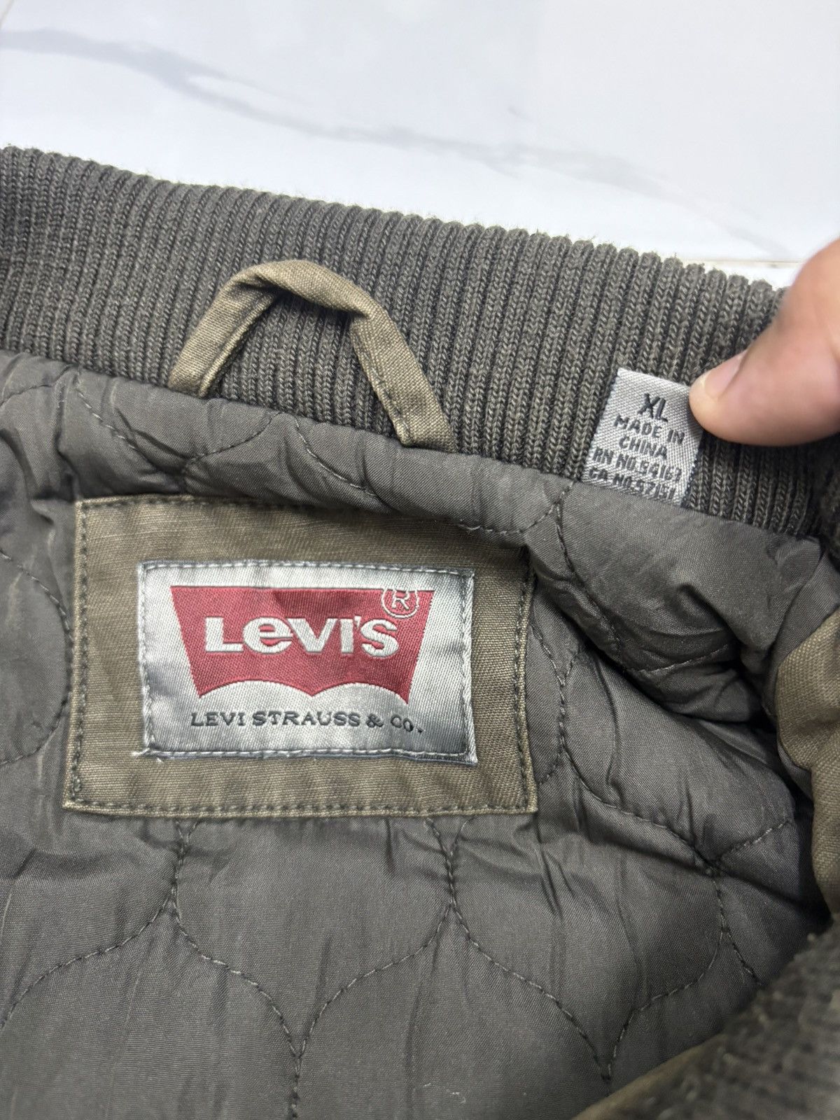 Levi's Vintage Levis Quilted Lined Field Jacket Olive Size US XL / EU 56 / 4 - 15 Thumbnail
