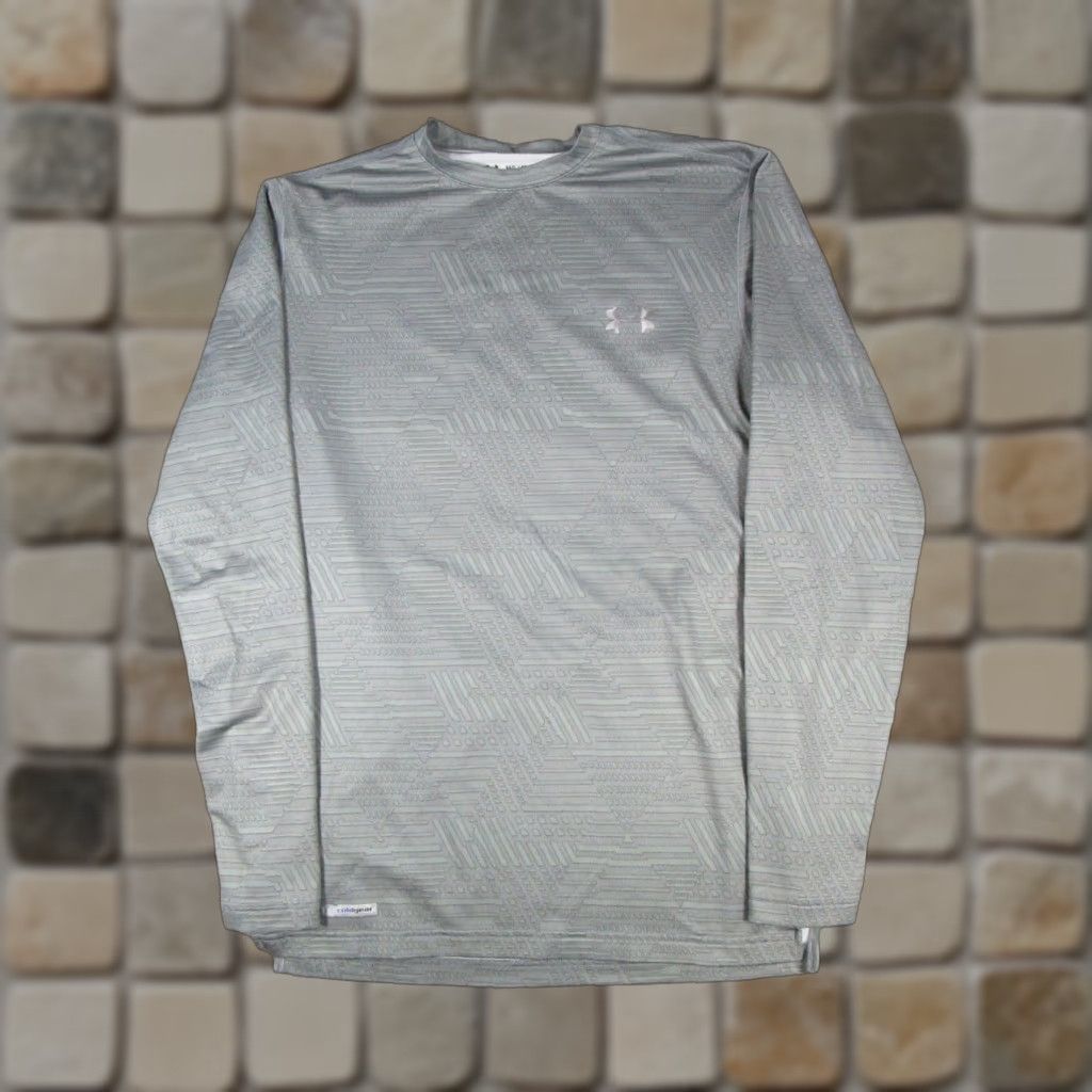 Under Armour Under Armour Shirt Mens Medium Gray ColdGear Running Pullover Size US M / EU 48-50 / 2 - 1 Thumbnail