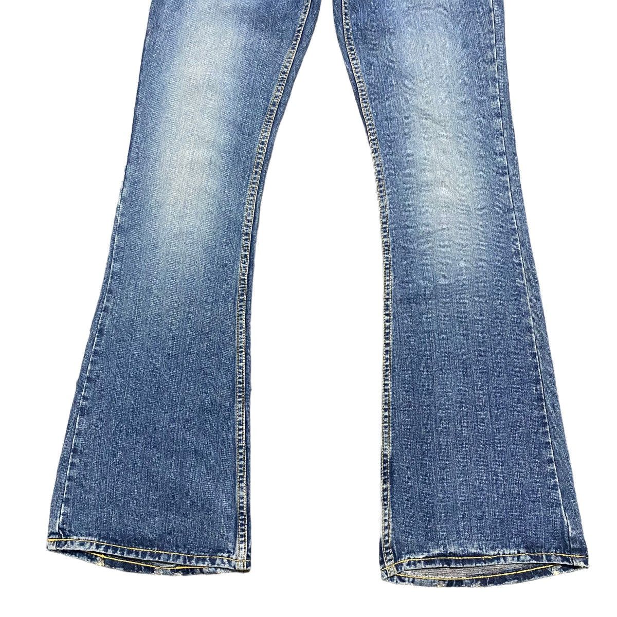 Japanese Brand Keikii Lee Denim Double Waist Flare Jeans Size US 29 - 7 Thumbnail