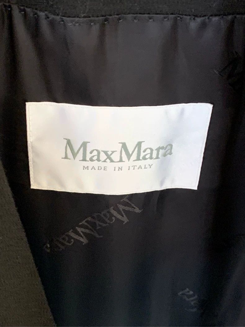 Max Mara Max Mara Black RIALTO Camel Fleece Hooded Lapel Lace Up Ba Size S / US 4 / IT 40 - 3 Thumbnail