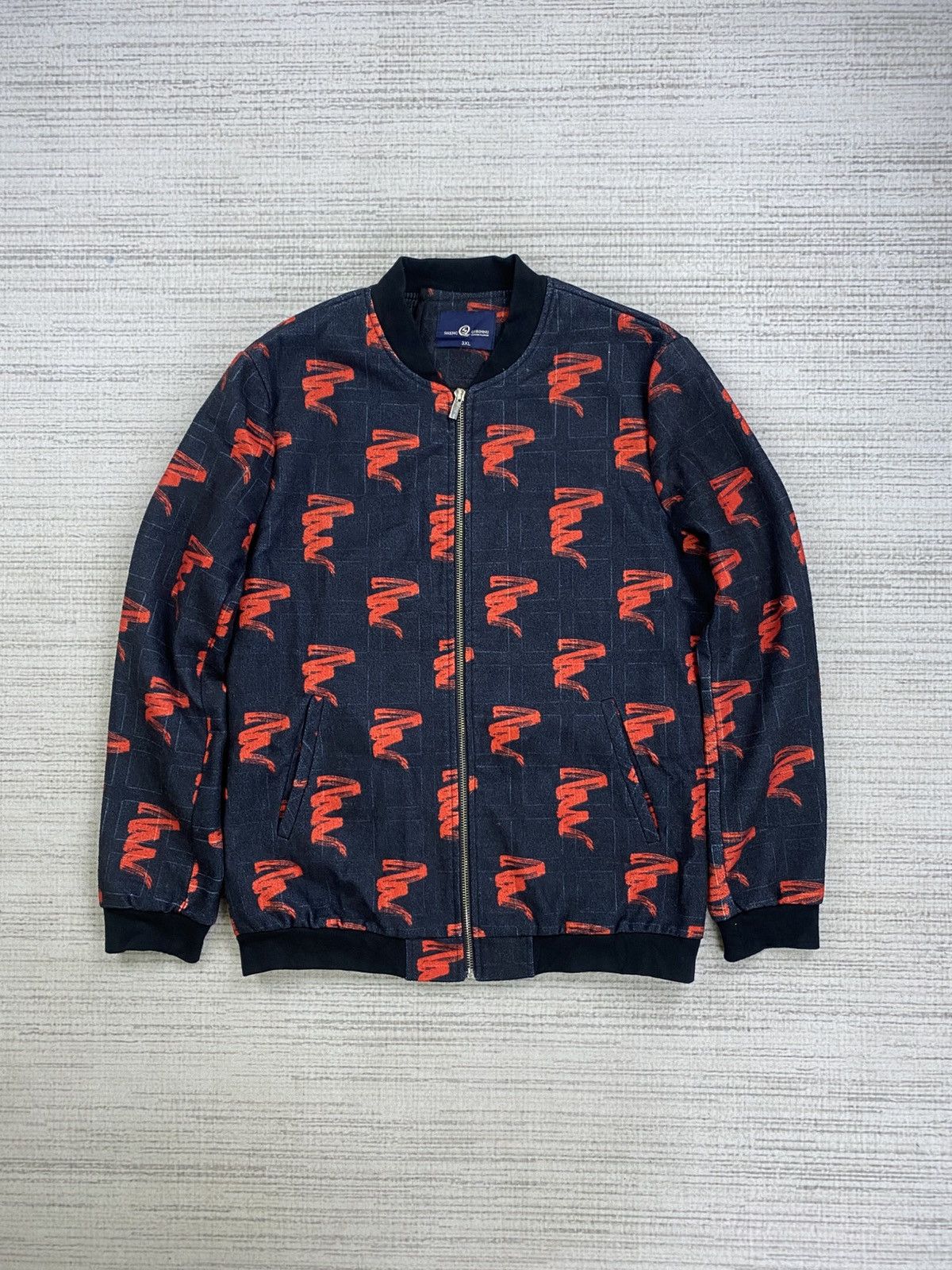 Japanese Brand × Vintage Vtg Sheng Qibinnu Classic Fashion FullPrint Bomber Jacket Size US M / EU 48-50 / 2 - 1 Thumbnail