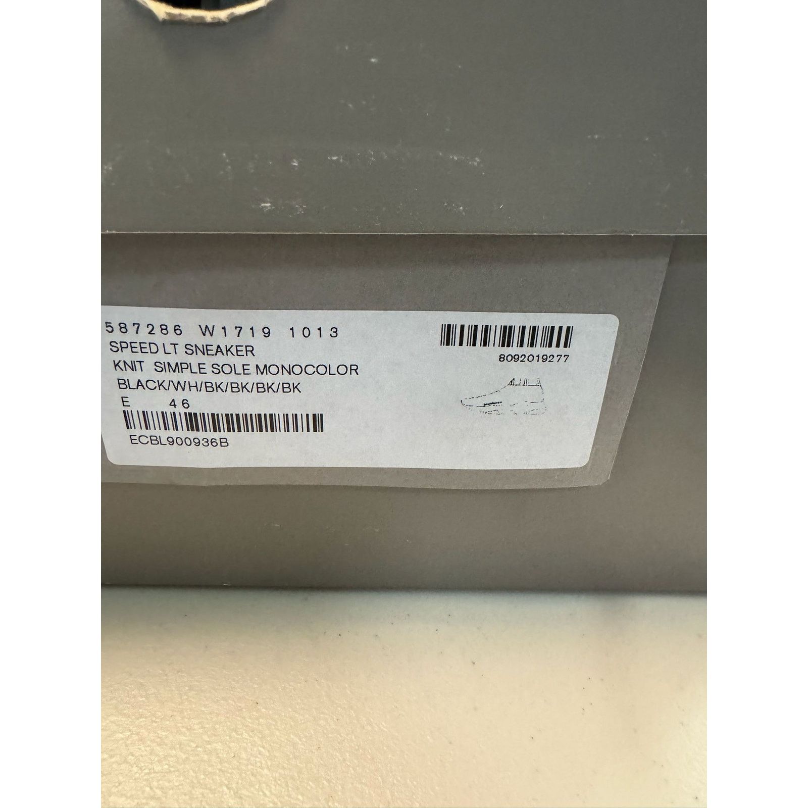 Balenciaga o1rshd1 Q:2 / New Rec.Knit Speed LT Sneakers in Black Size US 13 / EU 46 - 21 Thumbnail