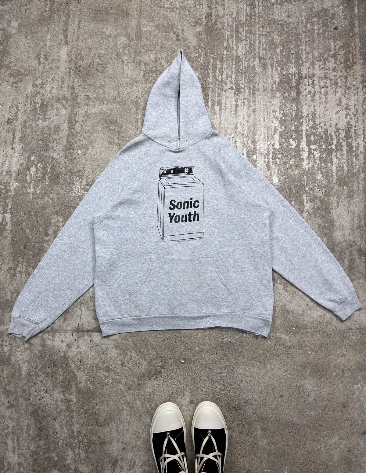 Band Tees 90s SONIC YOUTH WASH MACHINE LOGO RARE VINTAGE HOODIE - 1360 Size US XL / EU 56 / 4 - 1 Thumbnail
