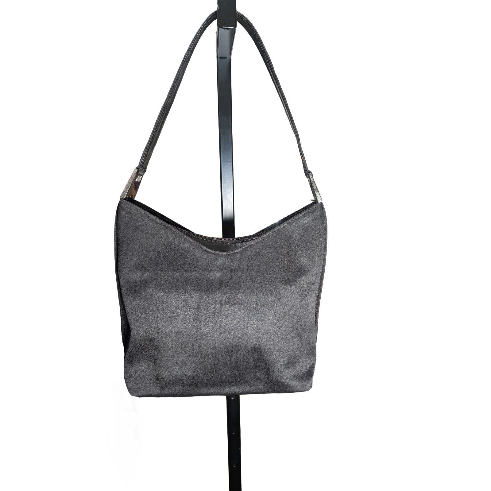Gucci Gucci Hobo Bag Black Nylon Leather Shoulder Carry Stabilized Size ONE SIZE - 4 Thumbnail