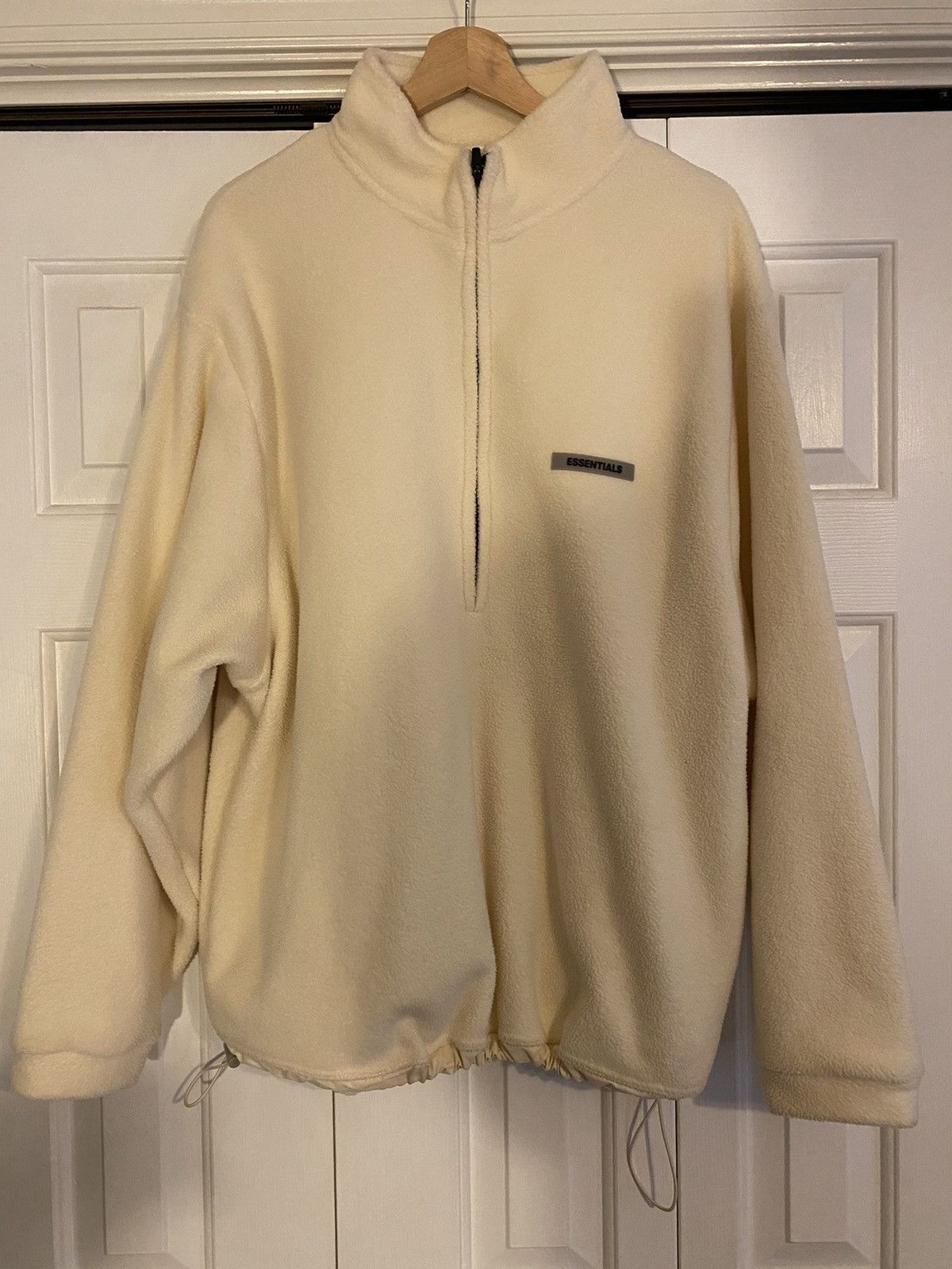 Fear of God Essentials popular Quarter Zip Sweatshirt Beige