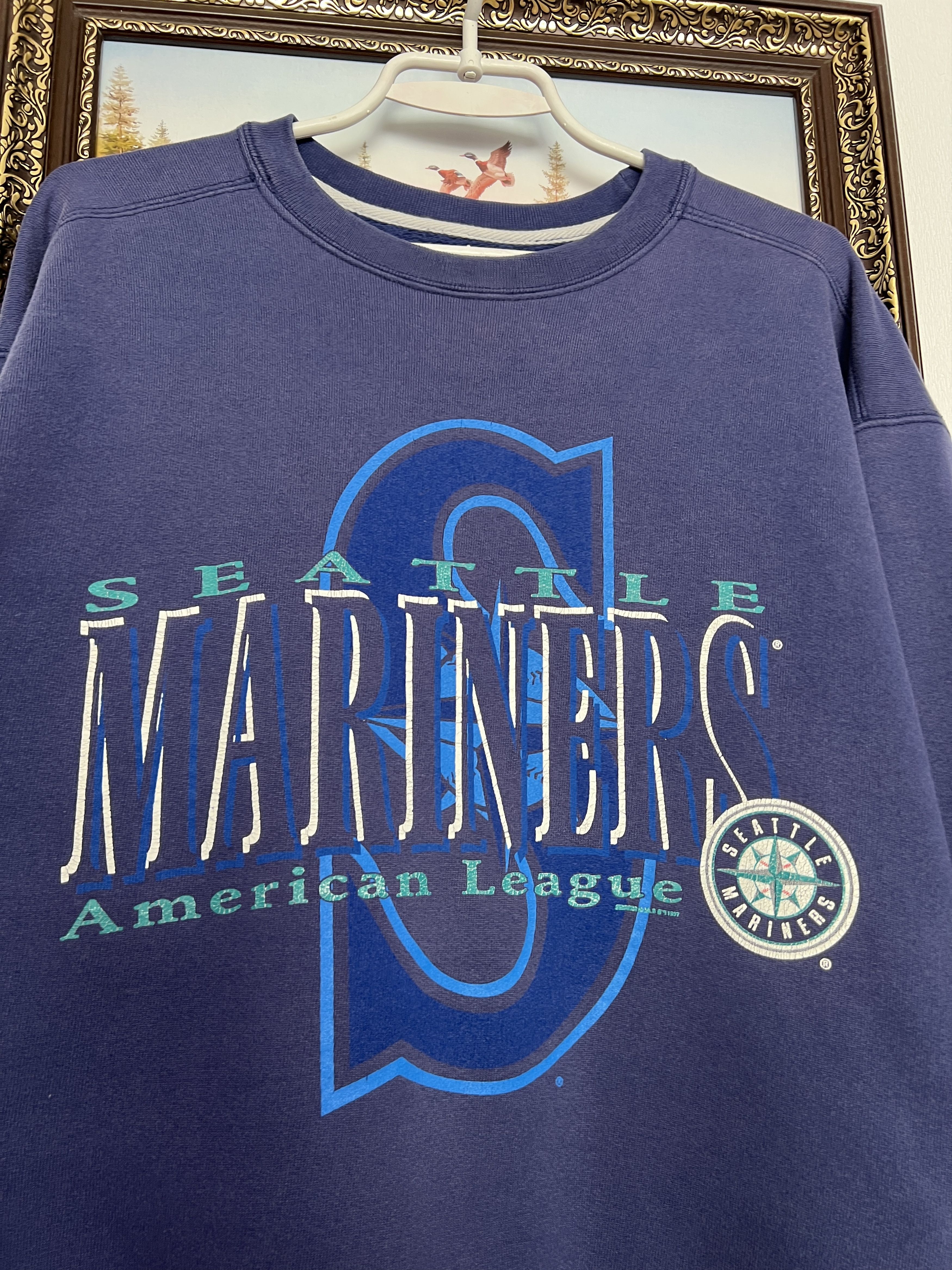 Starter Vintage 90's Seattle Mariners Crewneck Sweatshirt MLB Size US M / EU 48-50 / 2 - 3 Thumbnail