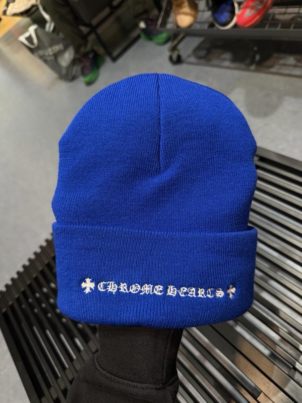 Chrome Hearts Chrome Hearts Blue White Beanie 100% Authentic (Brand NEW) Size ONE SIZE - 12 Thumbnail