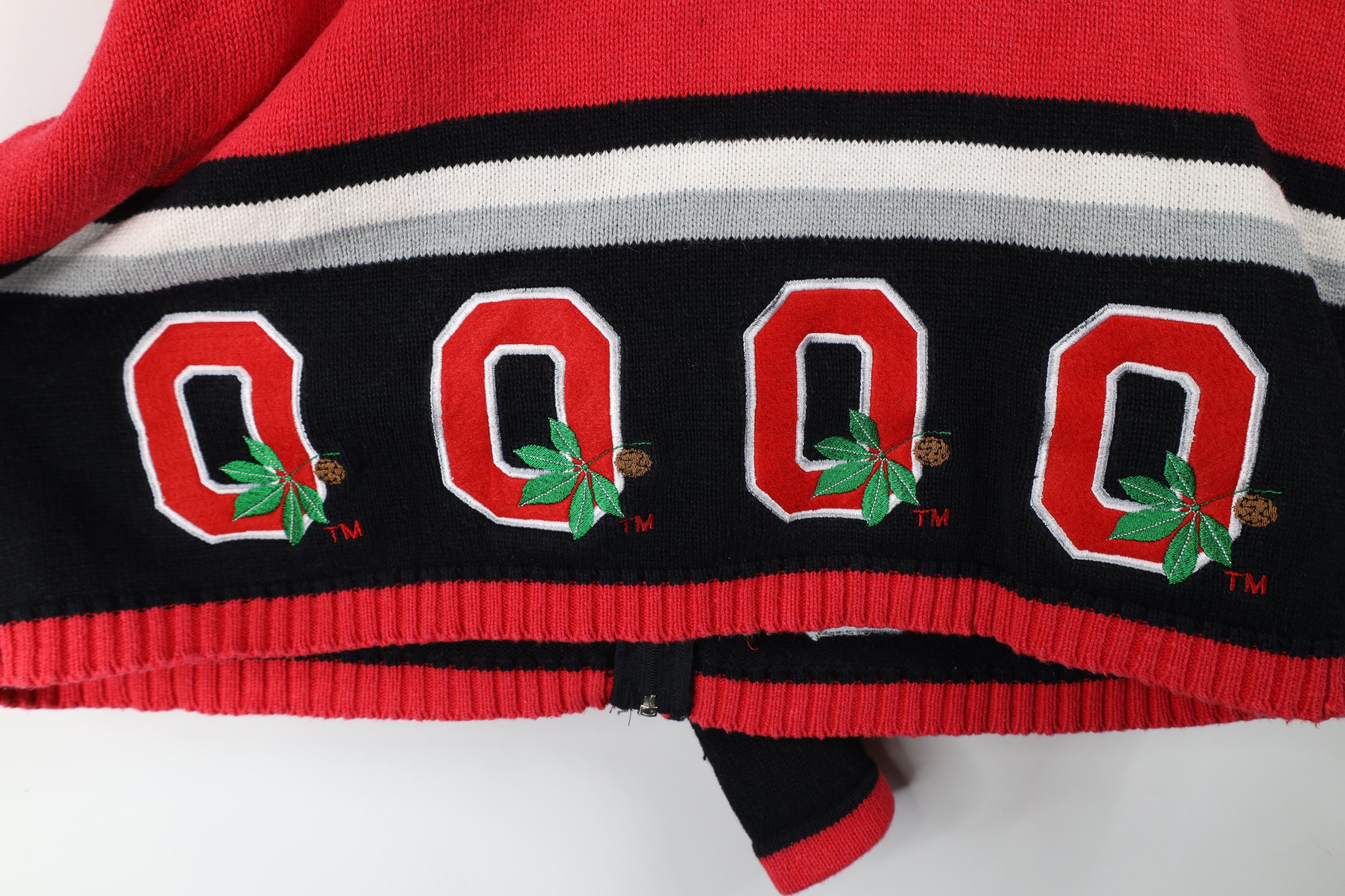 Vintage Vintage 90s Ohio State University Football Knit Sweater Size XL / US 12-14 / IT 48-50 - 12 Thumbnail