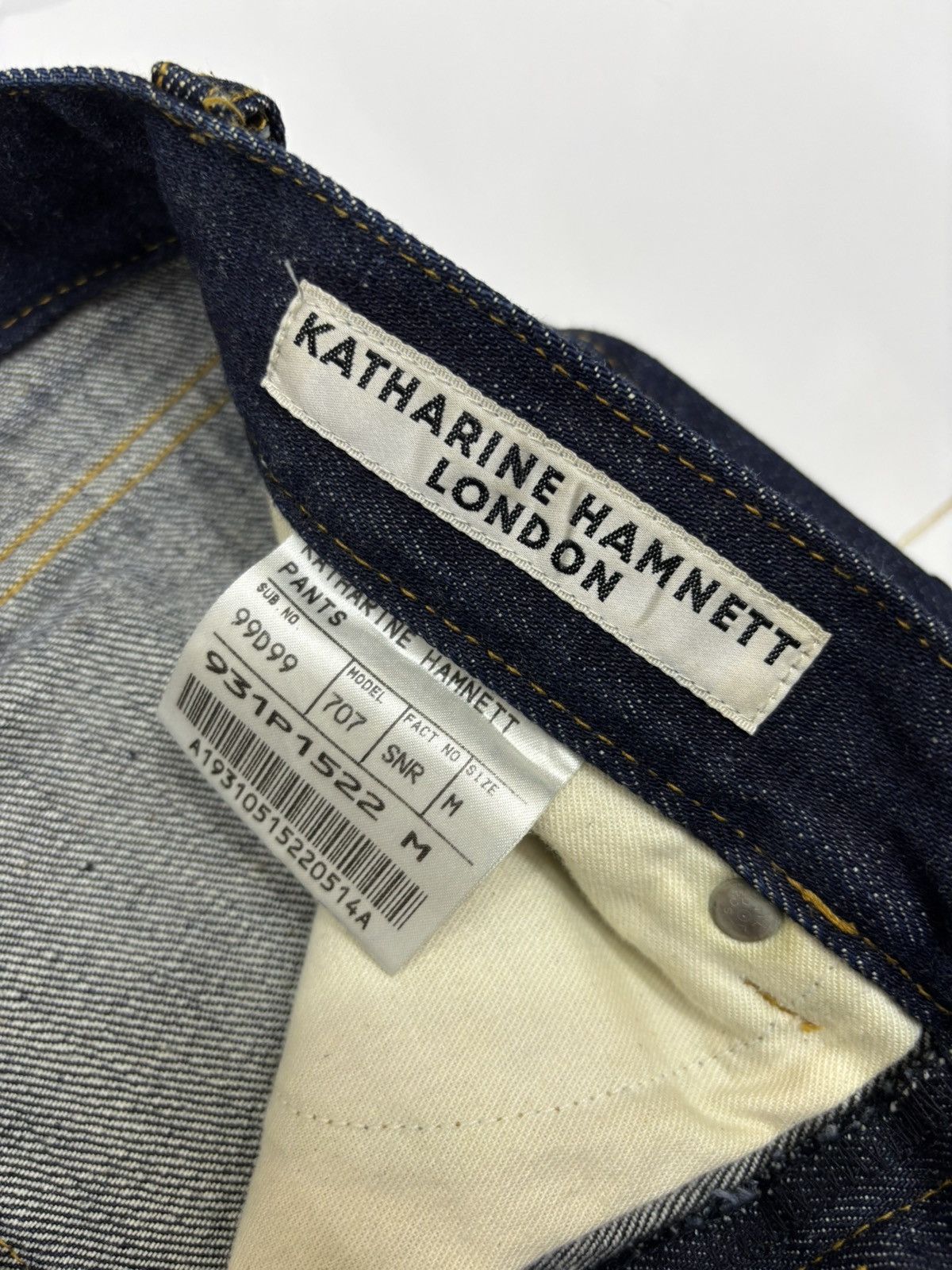 Kapital Rare Vintage Katharine Hamnett London Selvedge Denim Jeans Size US 31 - 13 Thumbnail
