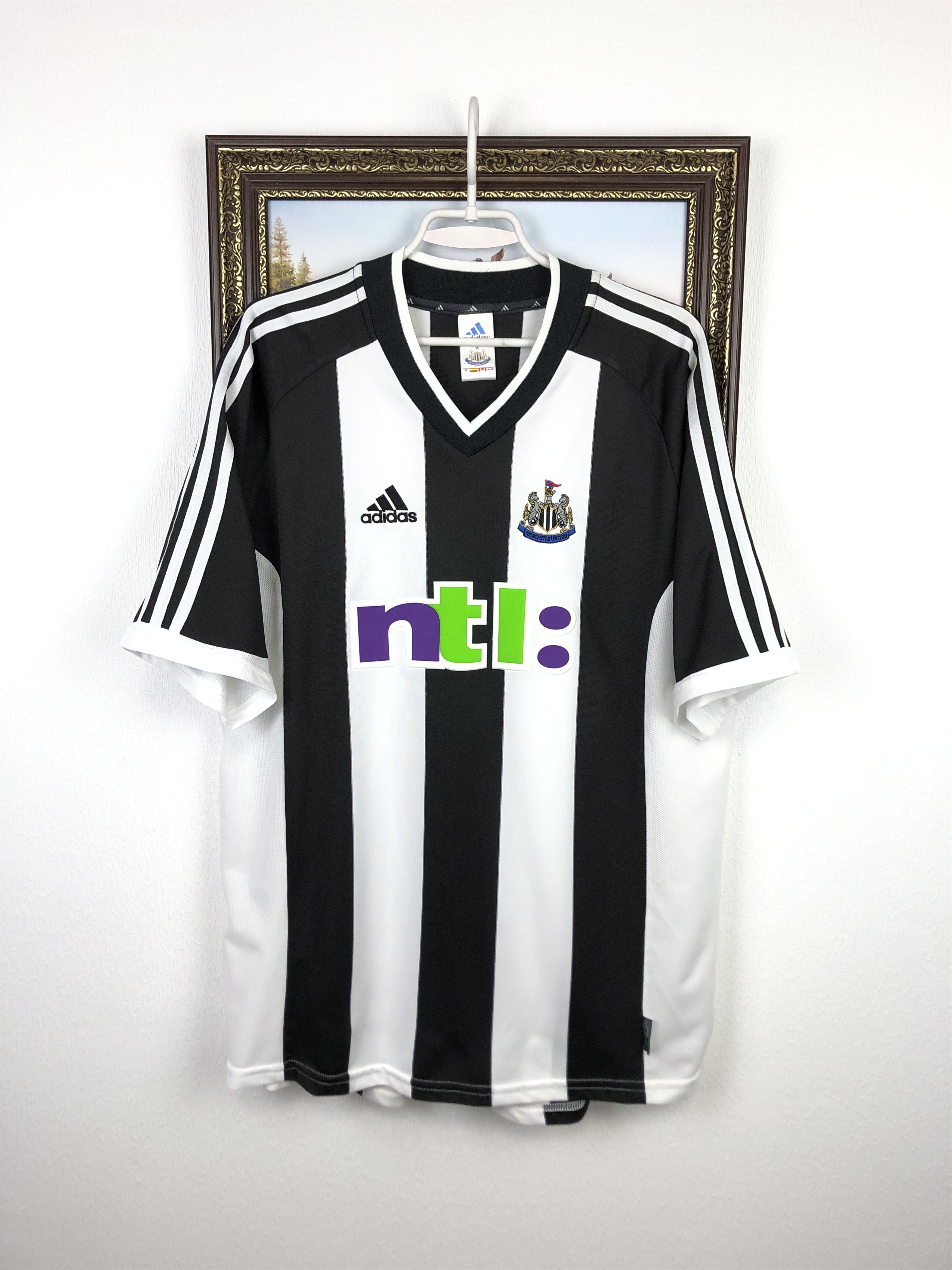 Adidas Newcastle United football shirt 2001 Soccer Adidas Tee Hype Size US XL / EU 56 / 4 - 1 Thumbnail