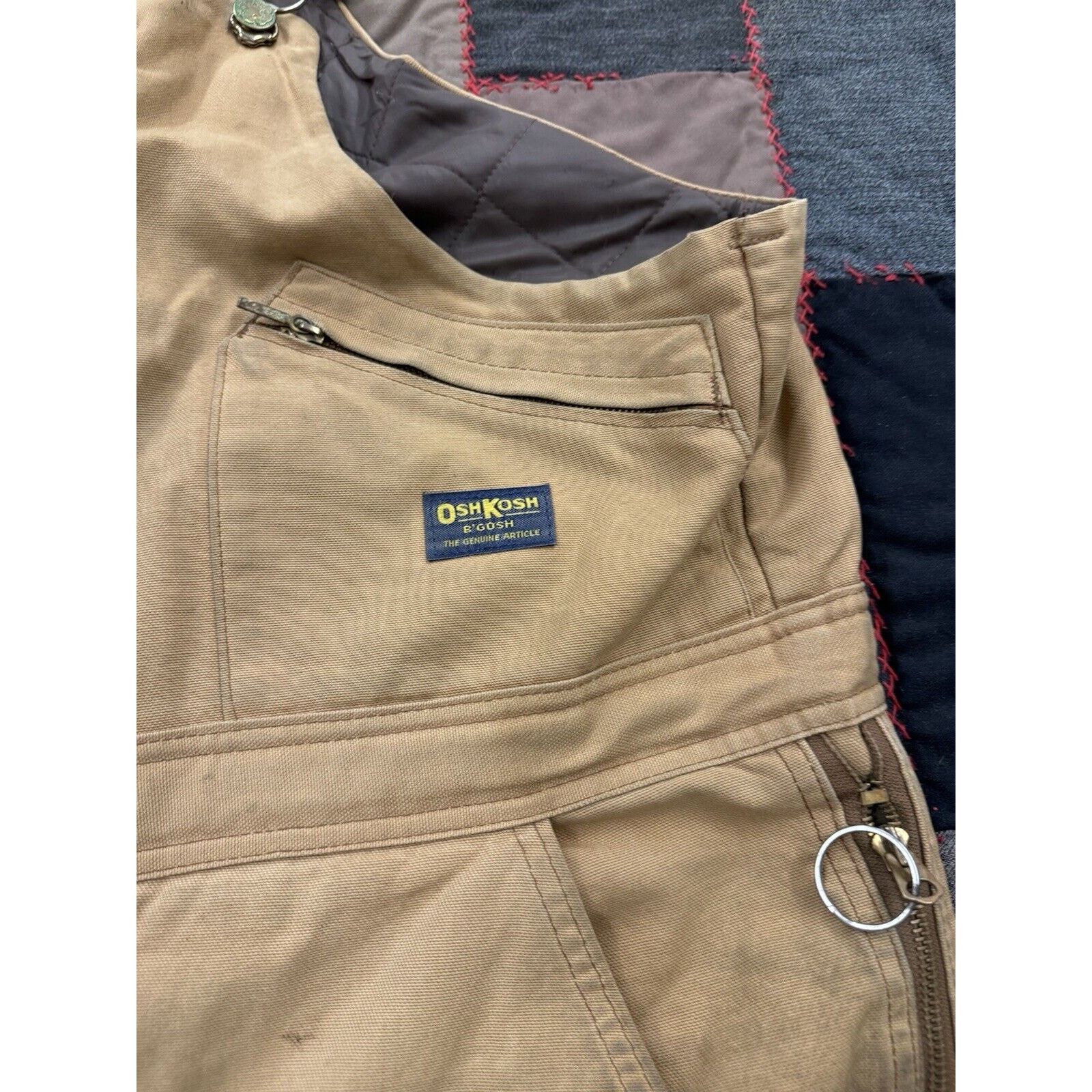 Oshkosh Vintage 60s Talon Oshkosh Bib Leather Double Knees W44 X L30 Size US 44 / EU 60 - 6 Thumbnail