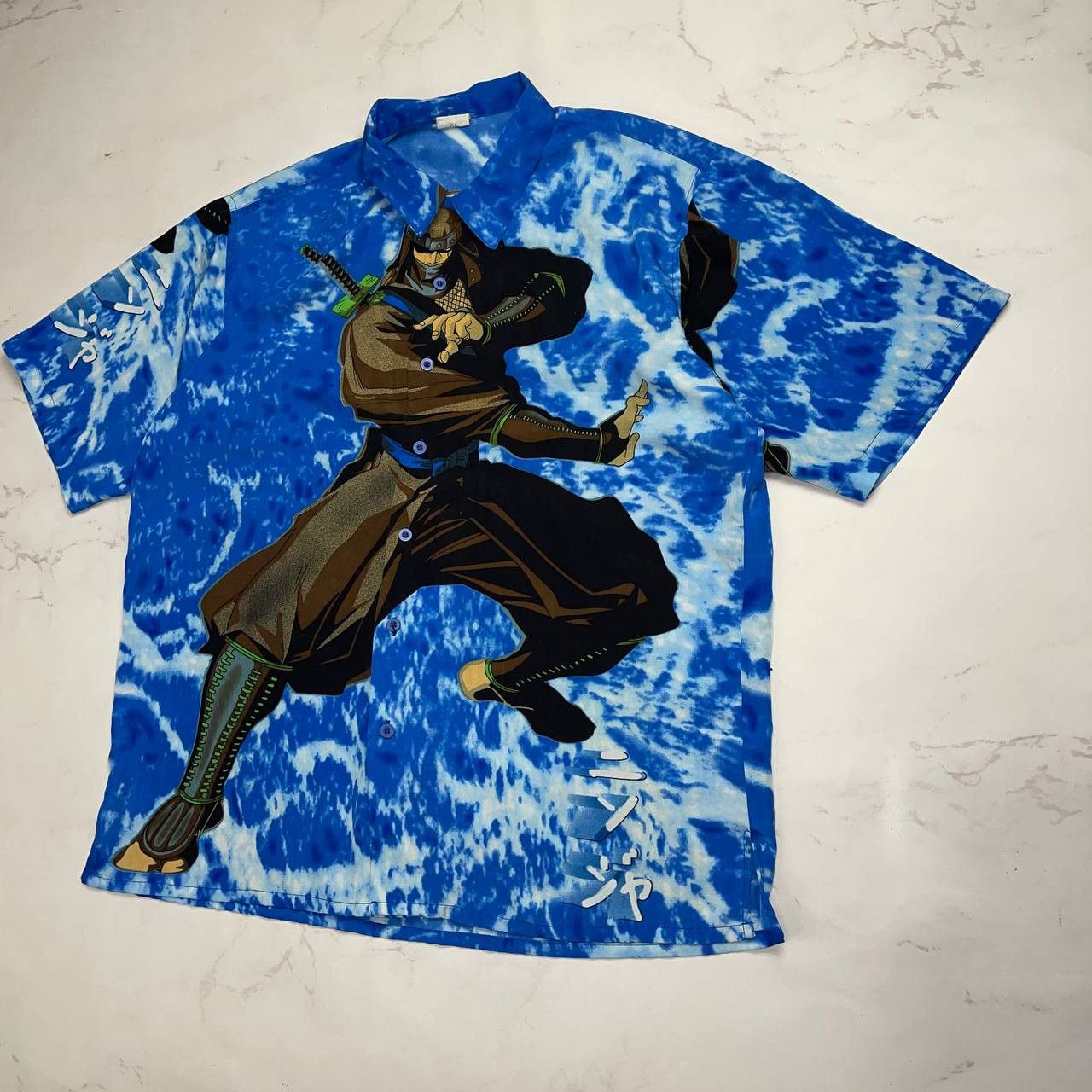 Vintage Vintage Anime Ninja Warrior Oversized Shirt - Akira, Ghost Size US XL / EU 56 / 4 - 5 Thumbnail