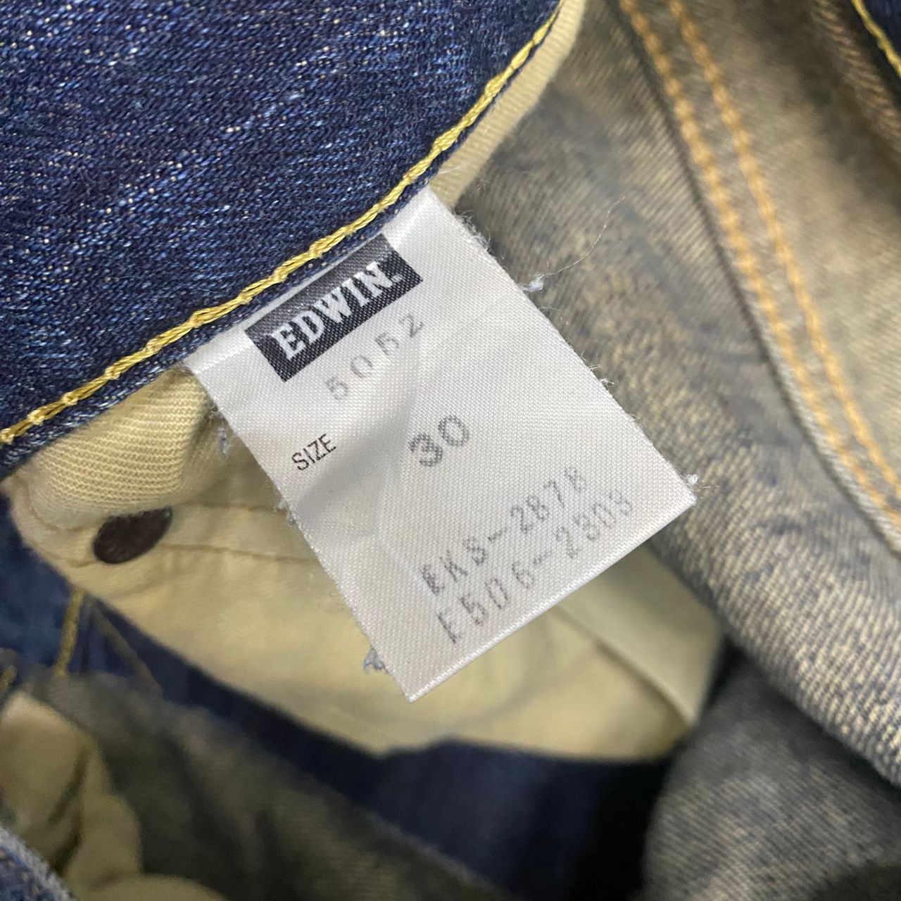Edwin Vintage Edwin Selvedge Redline Distressed Denim Size US 31 - 17 Thumbnail