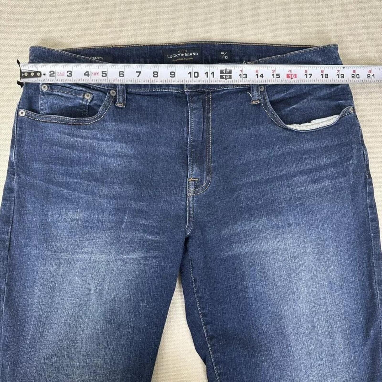 Lucky Brand Lucky Brand, 221 Straight Leg, Men's Tag Size Actual 38 x 31 Size US 38 / EU 54 - 3 Thumbnail