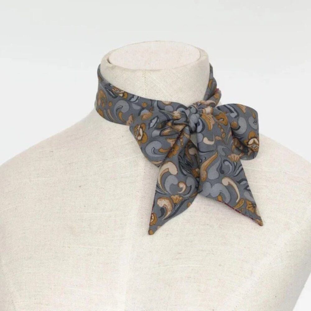 Other NWT New Alexys Real Silk Two-Sided Ponytail Scarf Headband Size ONE SIZE - 3 Thumbnail
