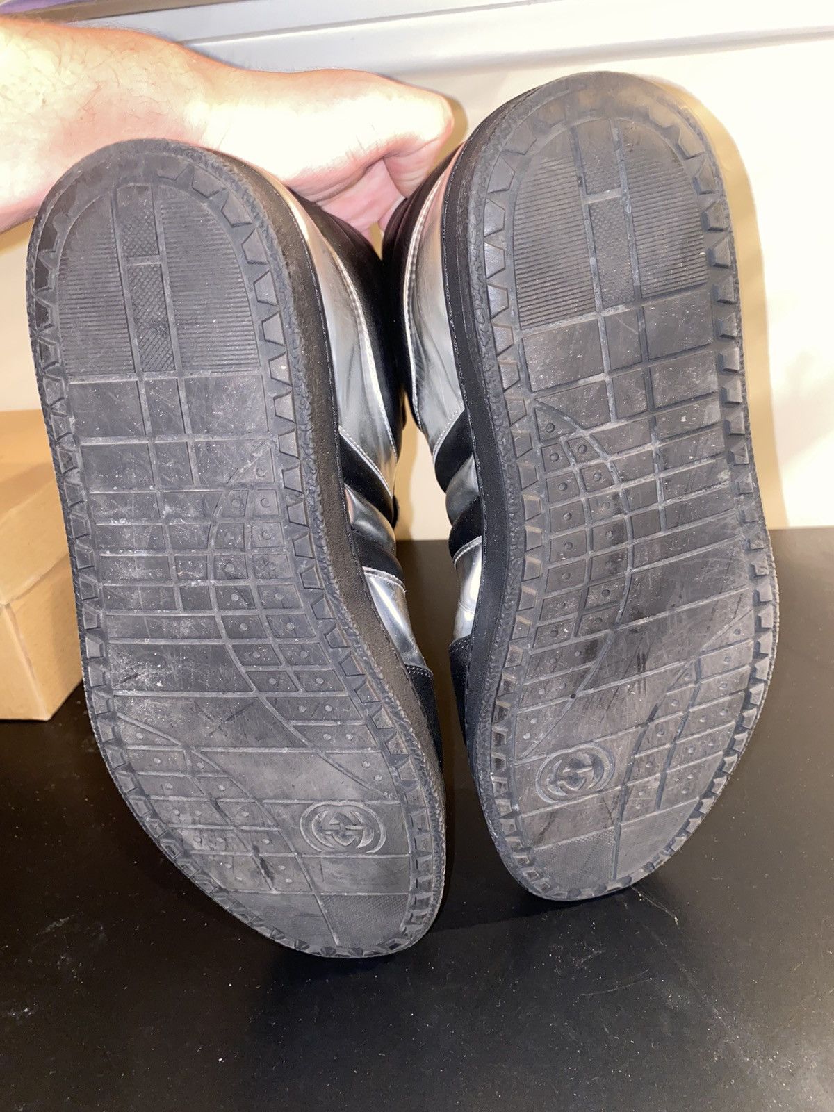 Gucci Gucci padded leather high tops Size US 10 / EU 43 - 8 Thumbnail