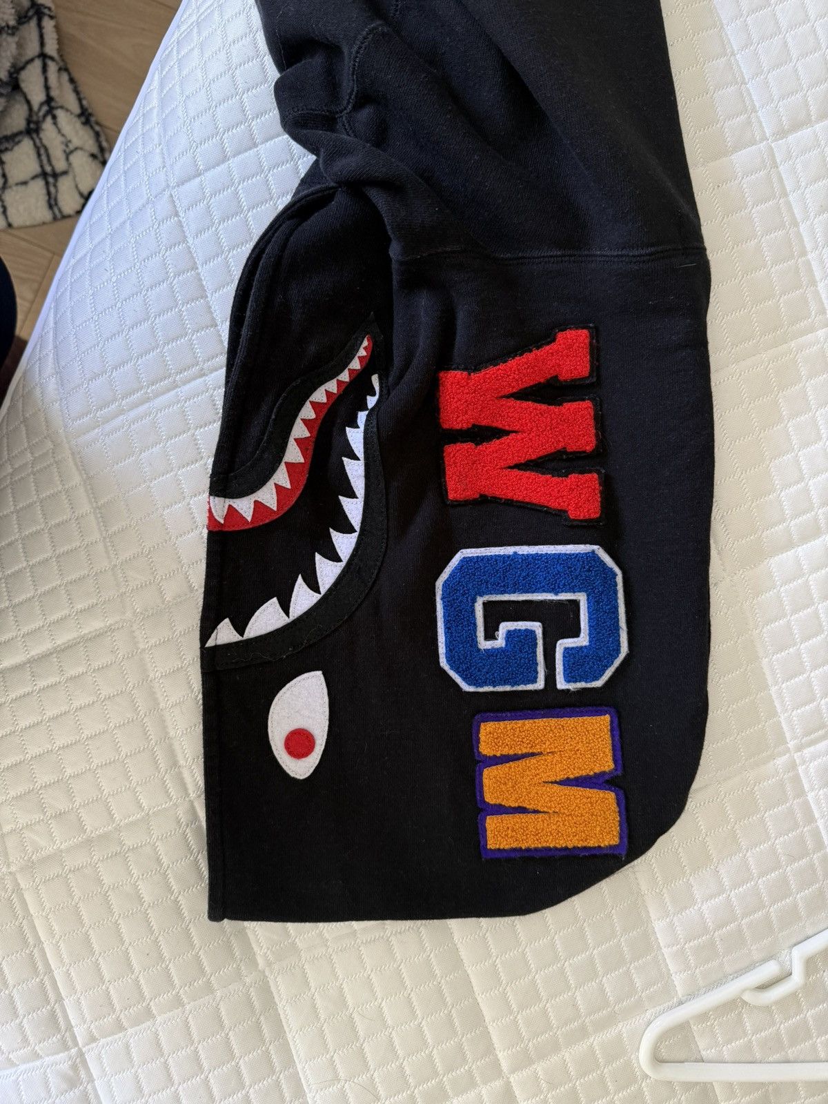 Bape World Gone Mad Black Bape Hoodie with Multi Colour Trim Size US M / EU 48-50 / 2 - 4 Thumbnail