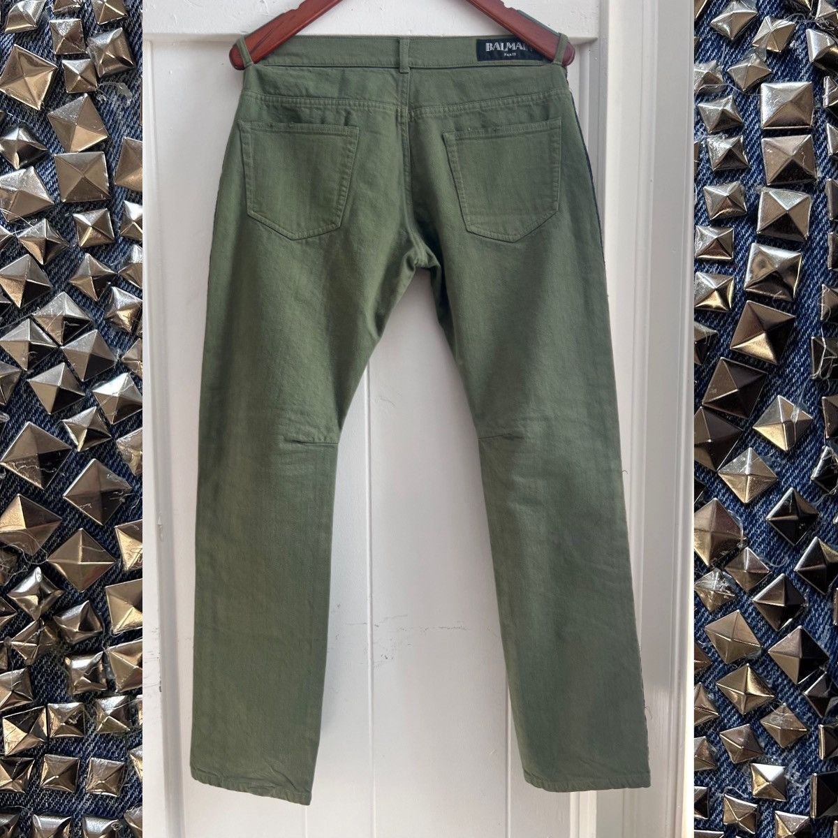 Balmain BALMAIN SS13 GREEN CANVAS PANTS Size US 33 - 5 Thumbnail