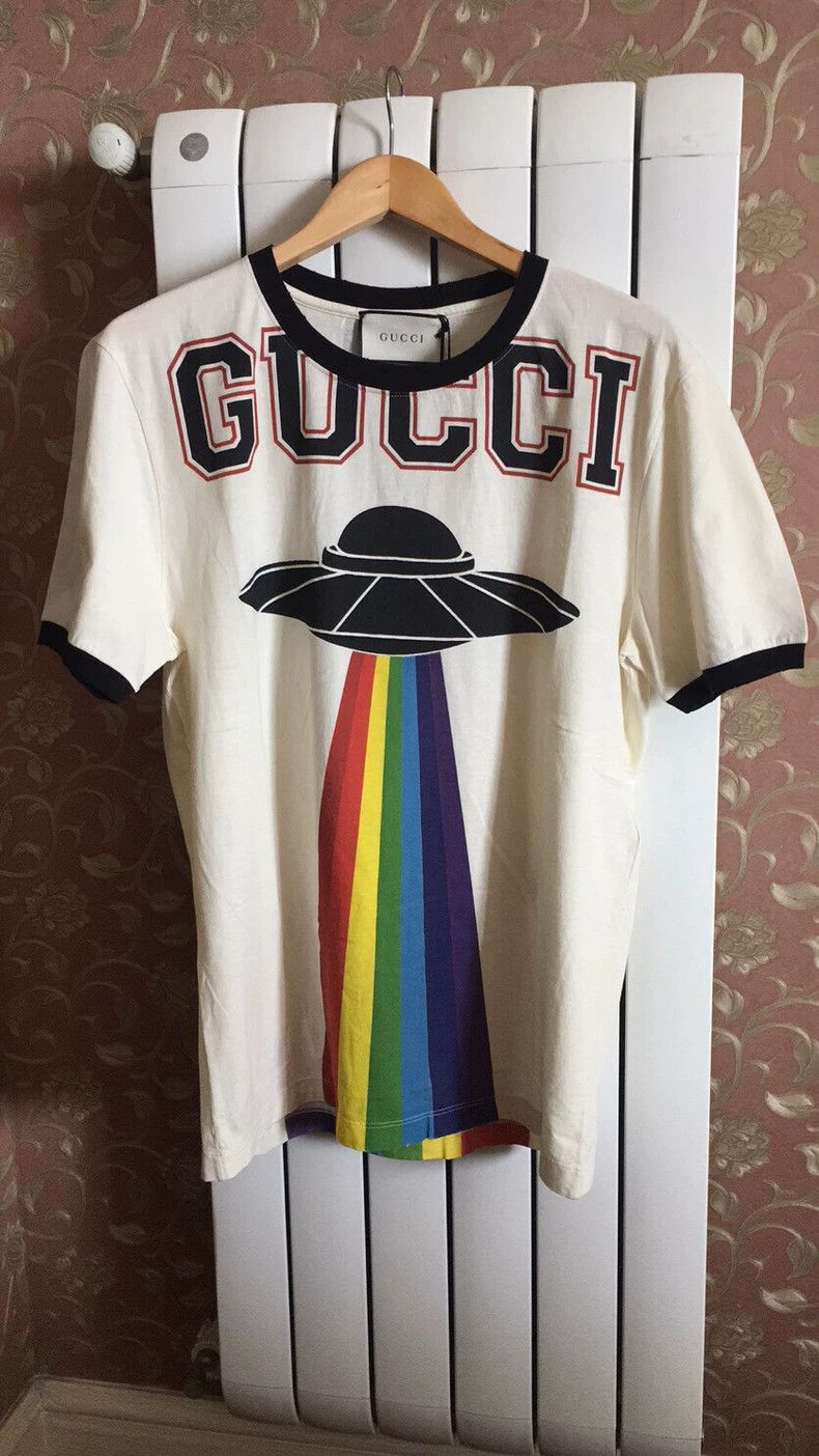 Gucci Gucci Flying saucer T-shirt short-sleeved polo shirt 2501-N Size US L / EU 52-54 / 3 - 1 Thumbnail
