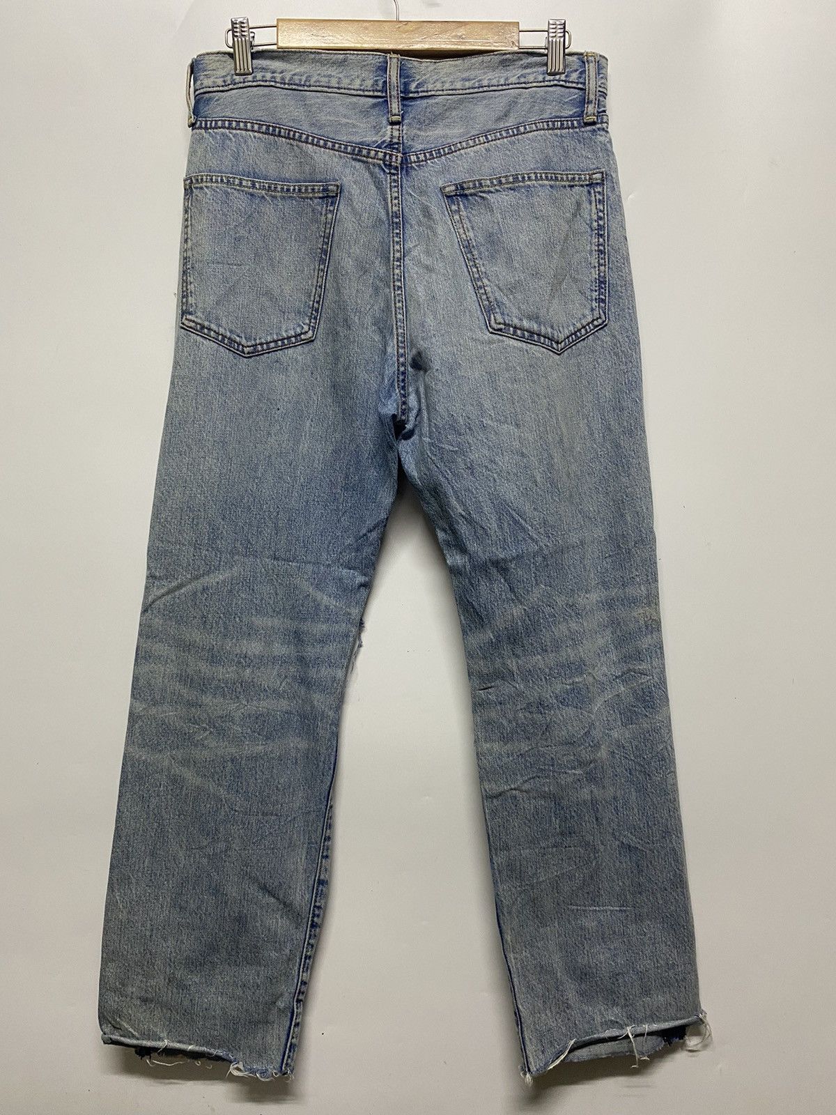 GU × If Six Was Nine GU Japan Distressed Goth Punk Denim Jeans Size US 30 / EU 46 - 2 Thumbnail