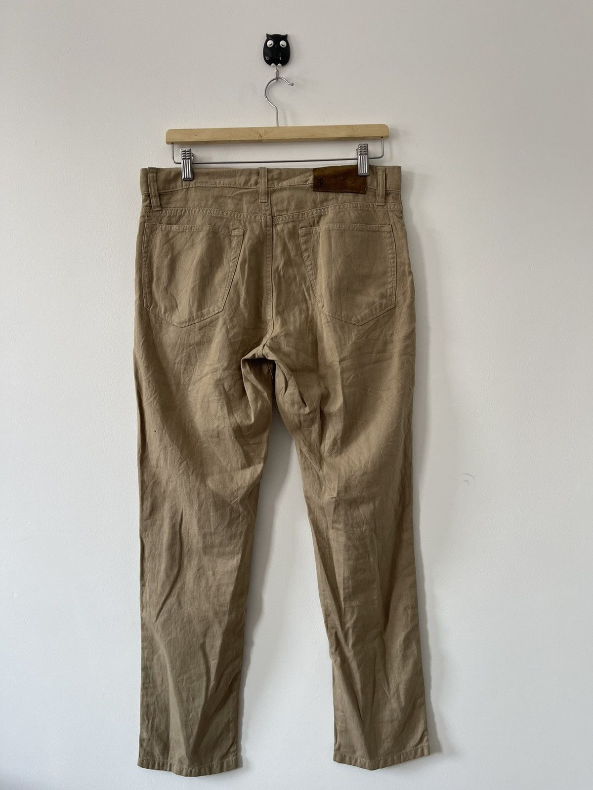 TODD SNYDER Slim Fit Cotton Linen Pant