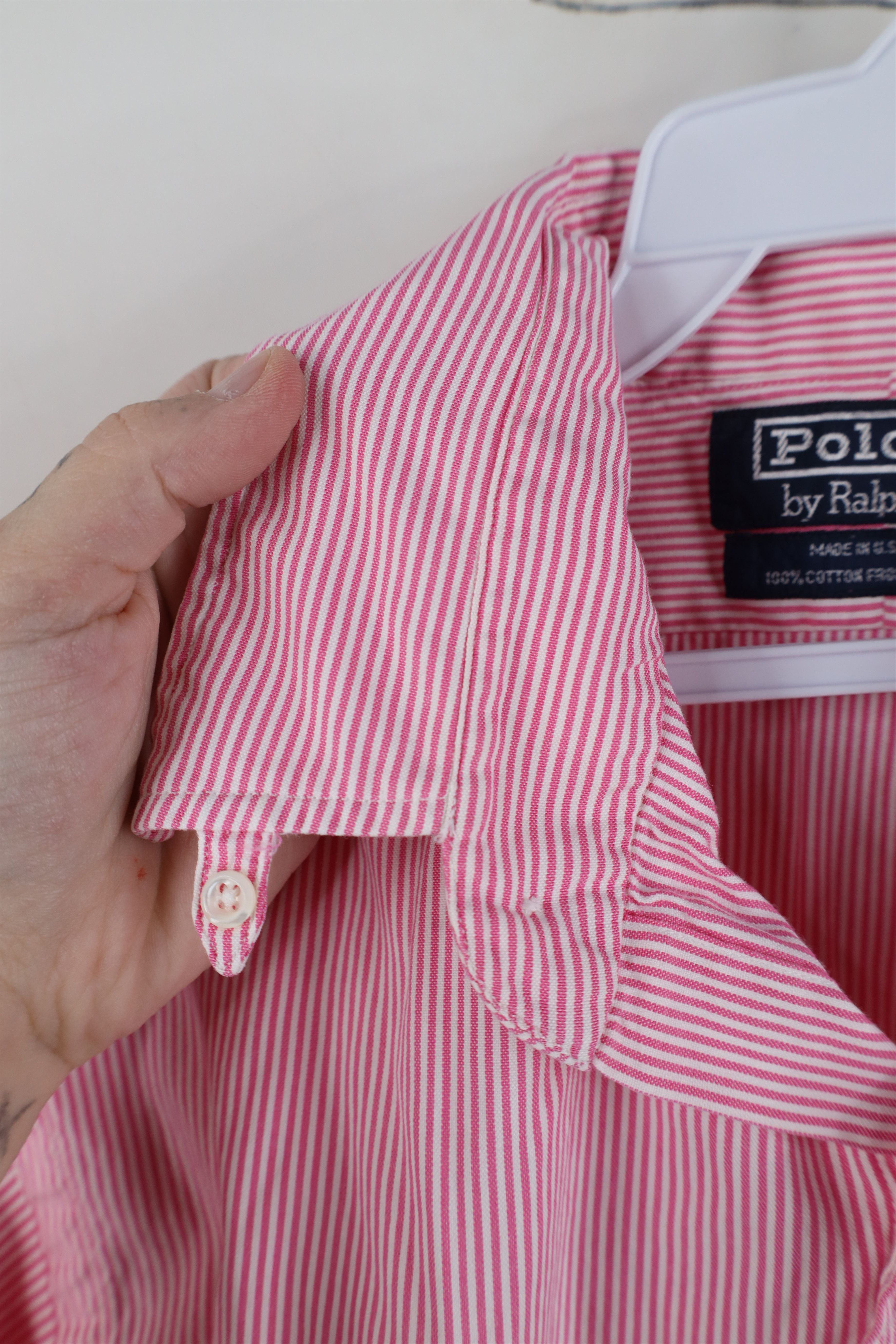 Ralph Lauren Vintage 70s 80s Ralph Lauren Collar Striped Button Shirt USA Size US M / EU 48-50 / 2 - 11 Thumbnail