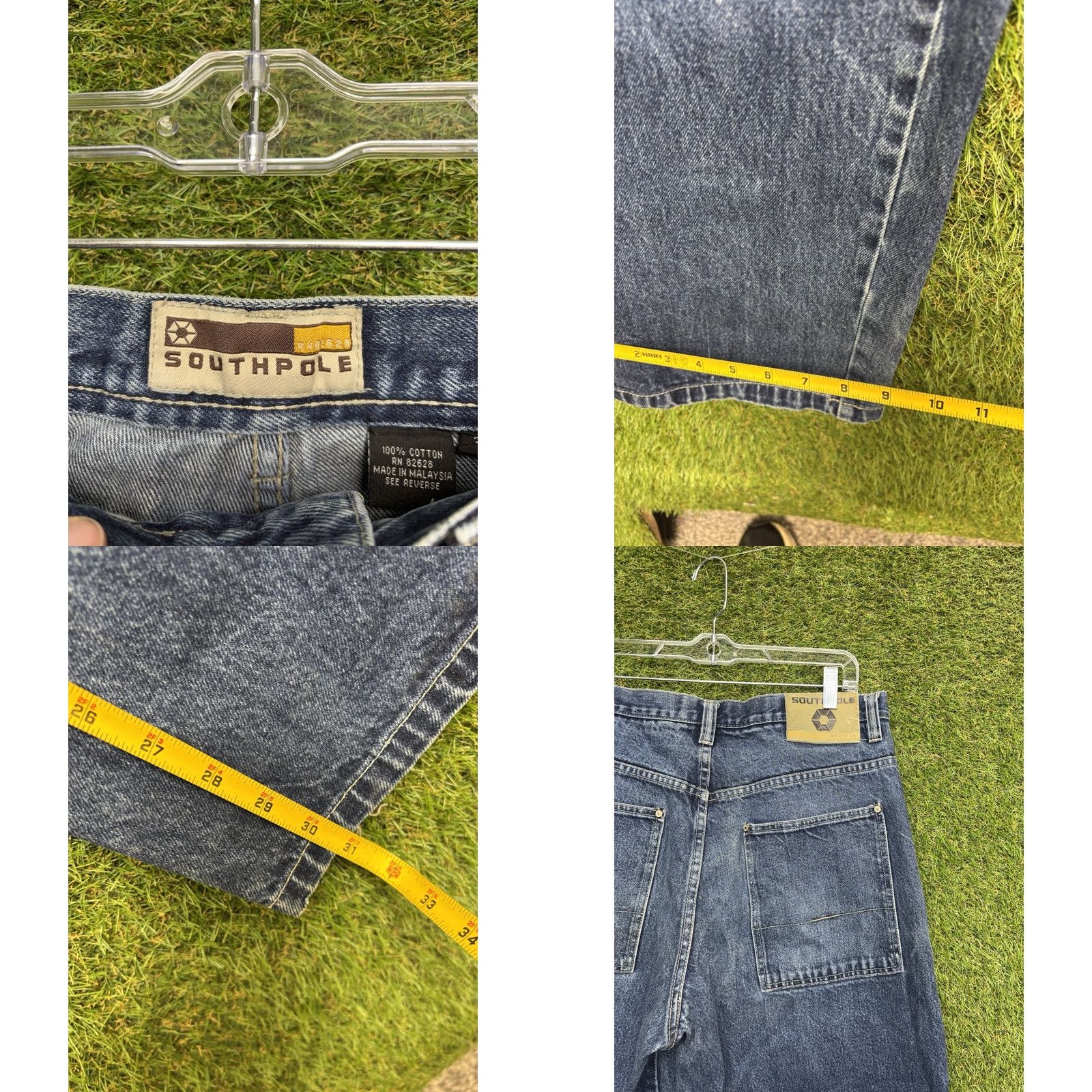 Southpole VINTAGE Southpole Jeans Mens 34 Denim 5-Pocket Embroidered Blue Hip Hop Baggy Straight 90s Mens Size US 34 / EU 50 - 8 Thumbnail