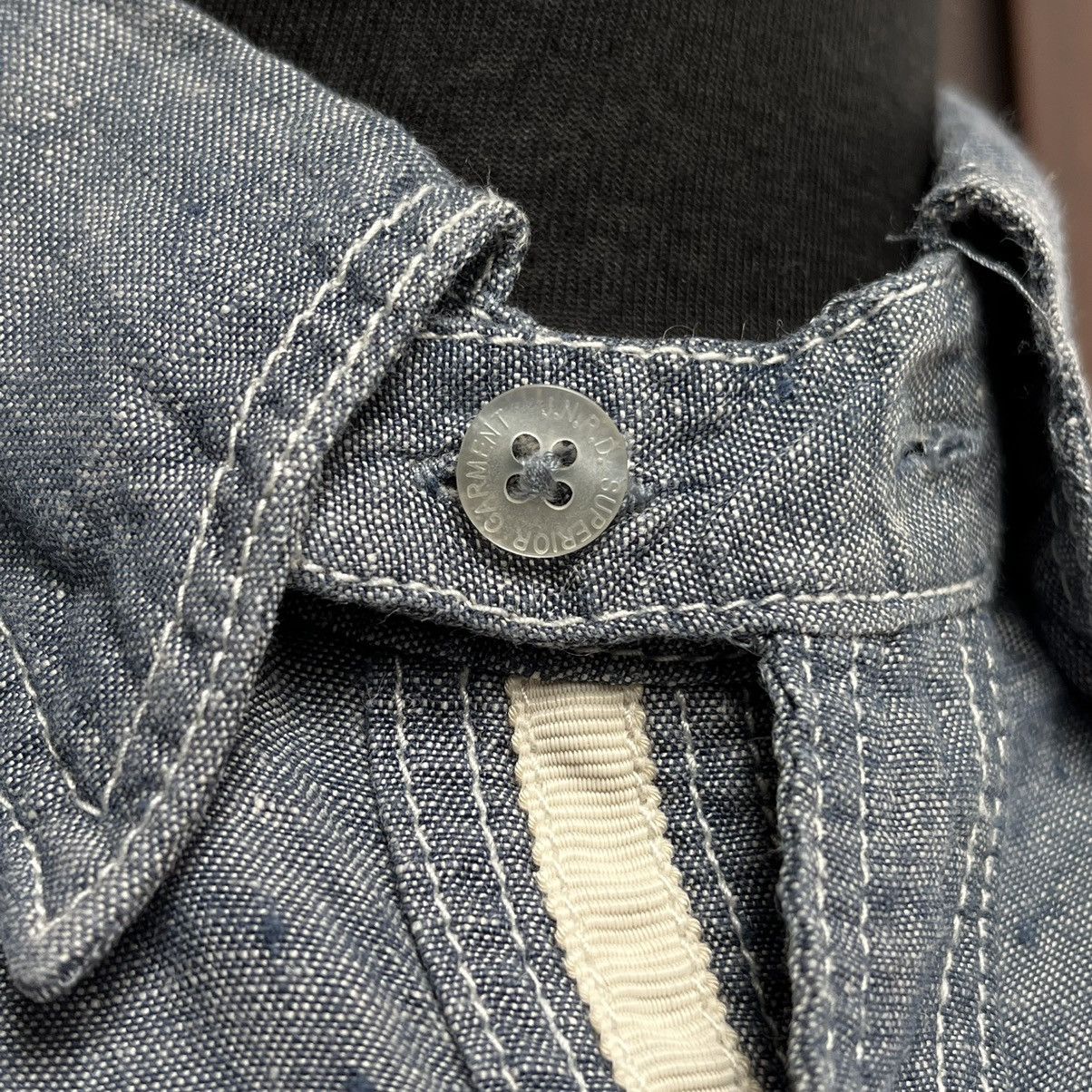 Japanese Brand Chambray J.N.R.D SUPERIOR GARMENT Japan Work Wear Size US M / EU 48-50 / 2 - 4 Thumbnail