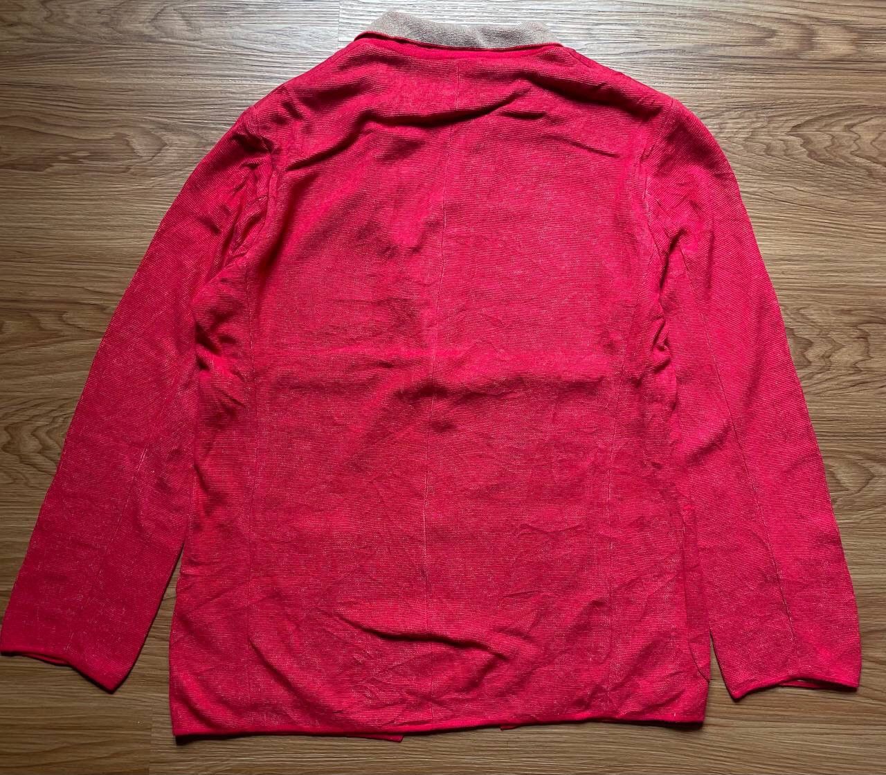 Designer × Issey Miyake × Vintage Vintage Designer Issey Miyake No Collar Linen Cotton Jacket Size US L / EU 52-54 / 3 - 11 Thumbnail