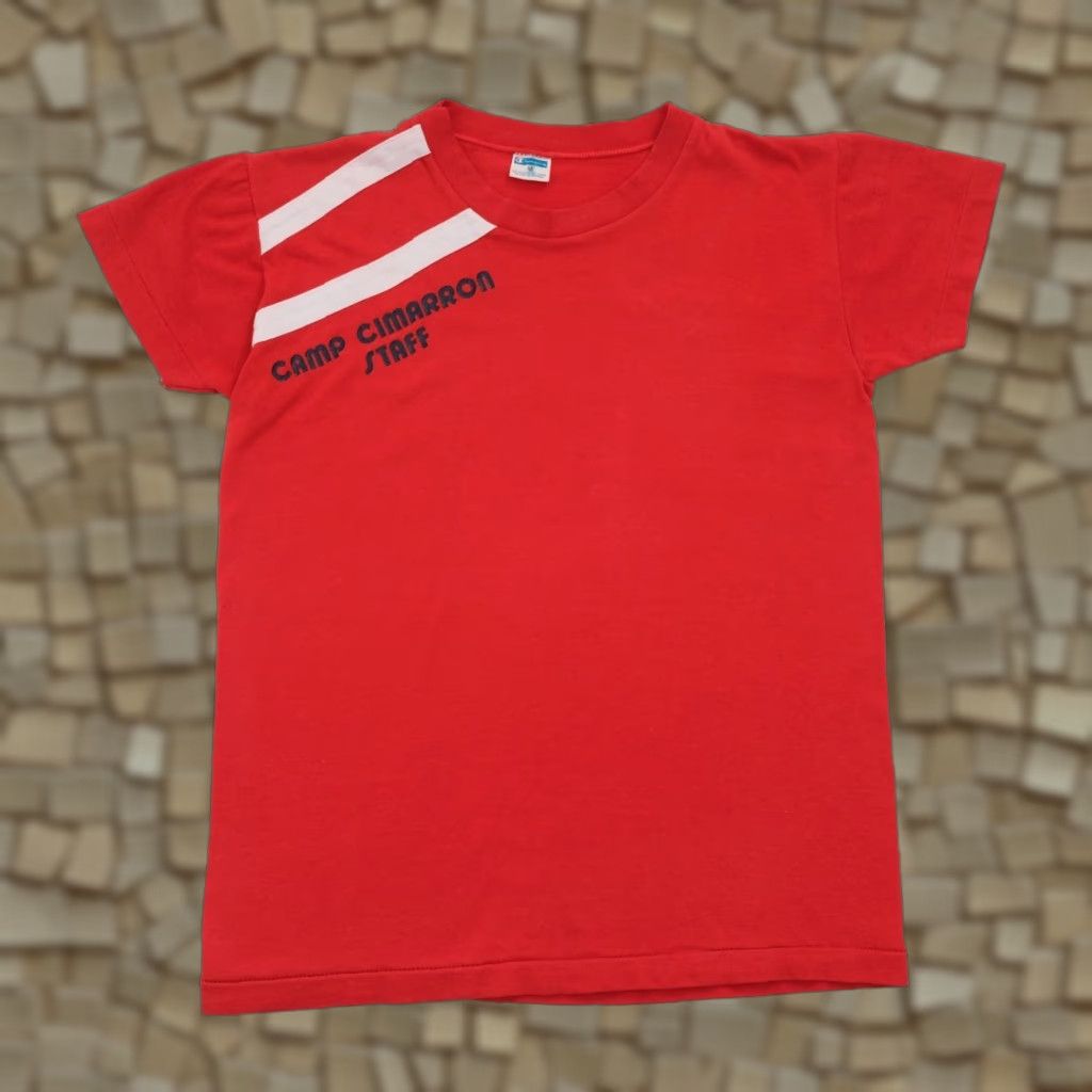 Champion VINTAGE Champion 70s 80s CAMP FIRE GIRLS CIMARRON STAFF GRAPHIC OUTDOOR RED T SHIRT M Size US M / EU 48-50 / 2 - 1 Thumbnail