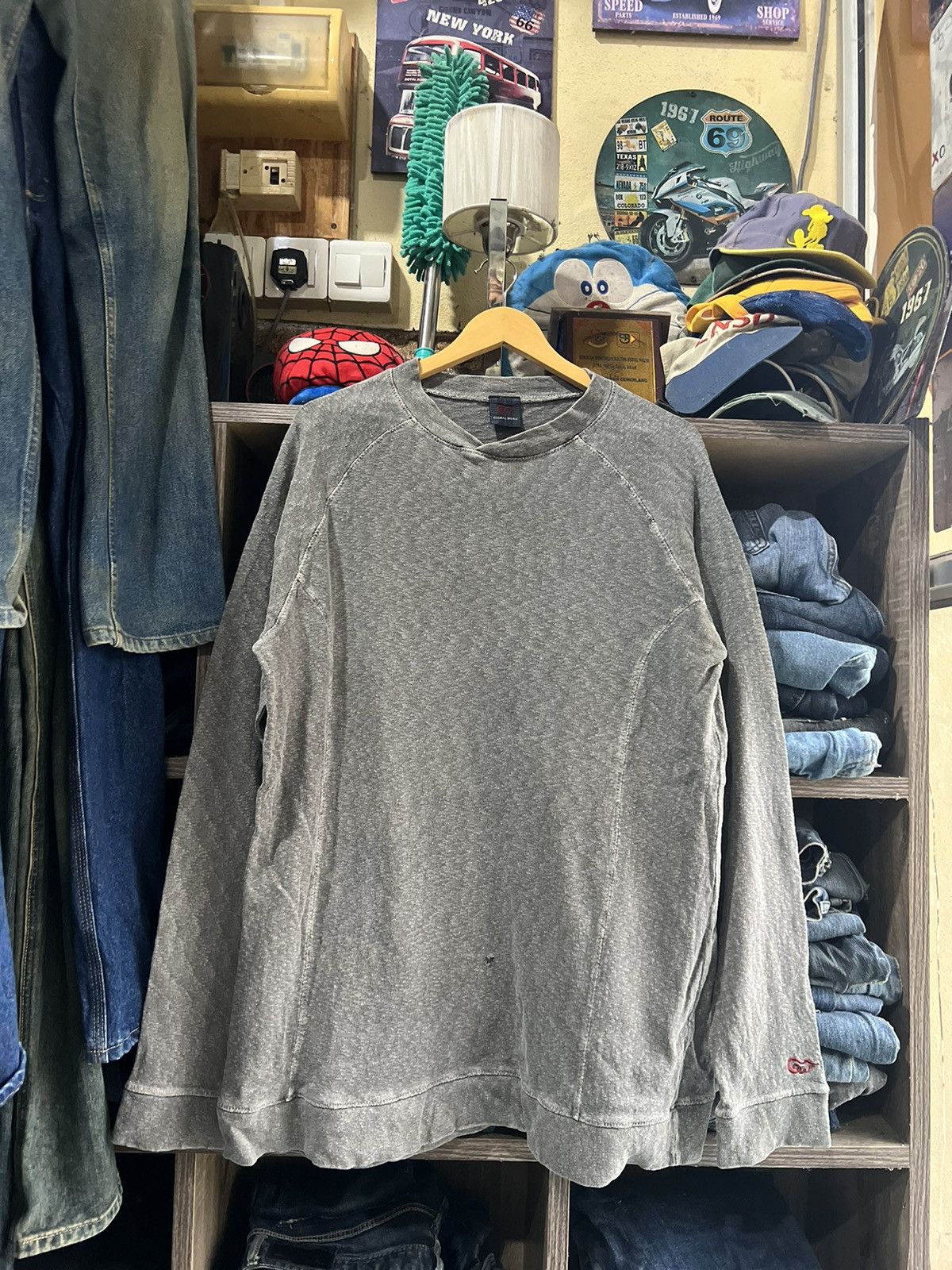 Global Work 🔥Distressed Global Work Long Sweatshirt Size US L / EU 52-54 / 3 - 1 Thumbnail