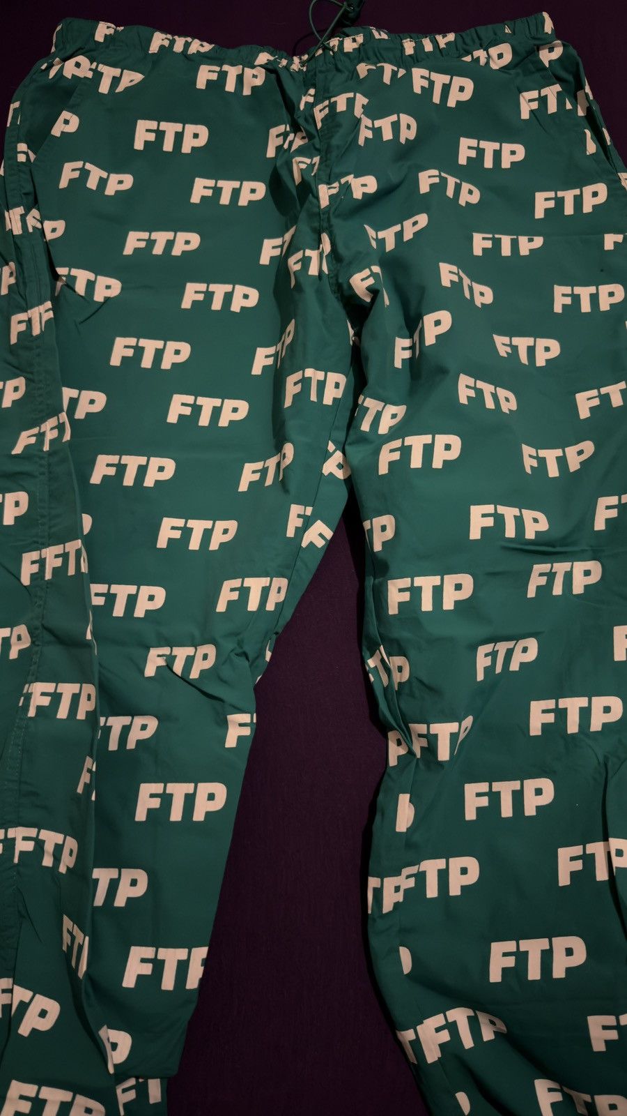 Fuck The Population FTP Anorak Pants Green Size US 36 / EU 52 - 1 Thumbnail