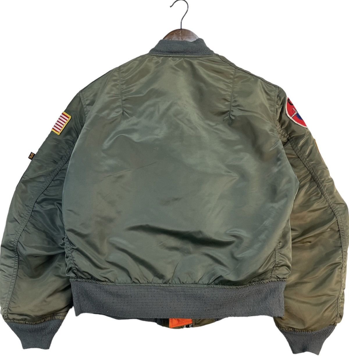 Alpha Industries × AlphaStyle × Vintage Vintage Alpha Industrie Bomber Jacket With Patches Size US M / EU 48-50 / 2 - 8 Thumbnail
