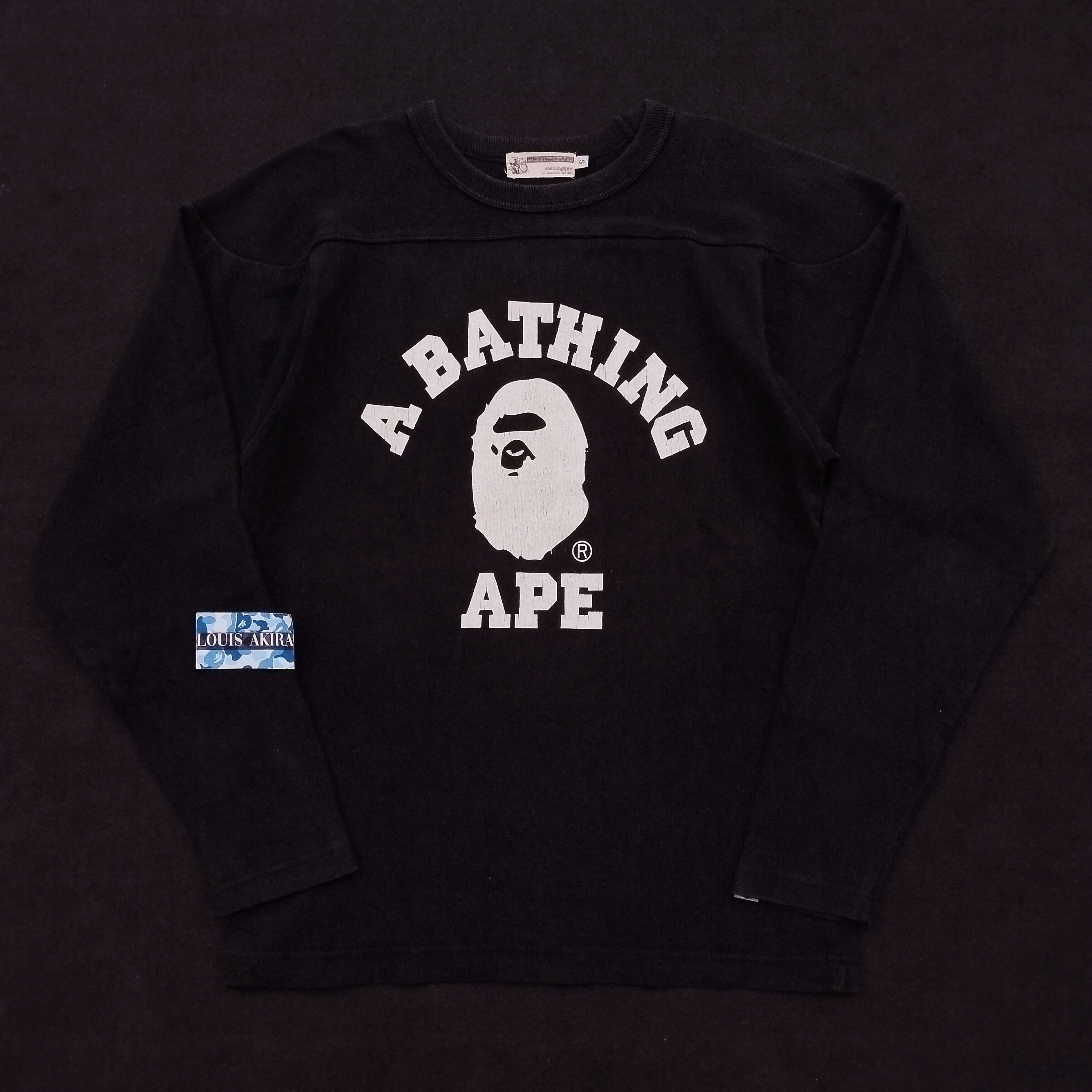 Bape 2000's Vintage Bape Long Sleeve Tee Size US S / EU 44-46 / 1 - 1 Thumbnail